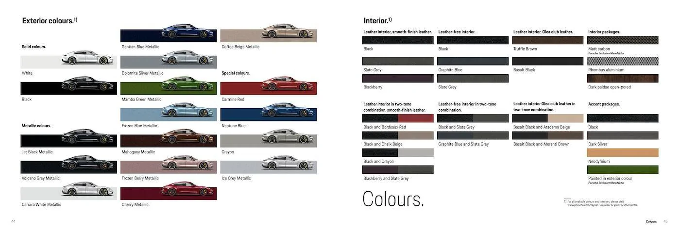 Porsche Taycan Neptune blue! New Porsche Taycan June Colors