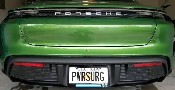 Porsche Taycan Personalized License Plates - What’s Yours / What do you Suggest? Plate 1_01