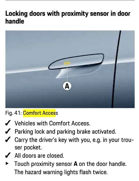 Porsche Taycan Do you use the power button or the park button & lock when you leave Screen Shot 2020-08-11 at 12.34.07 AM