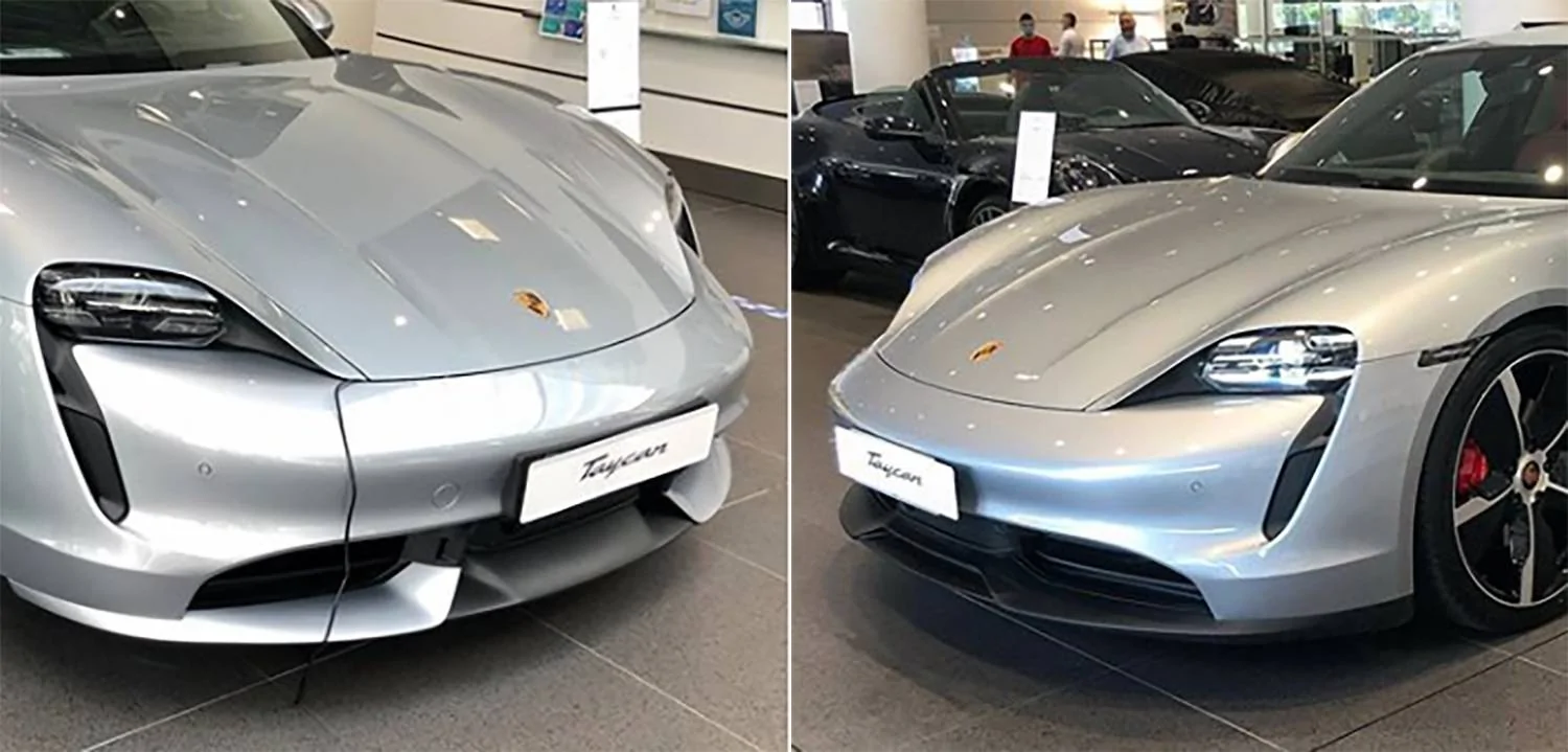 Porsche Taycan SportDesign Package frontbumper