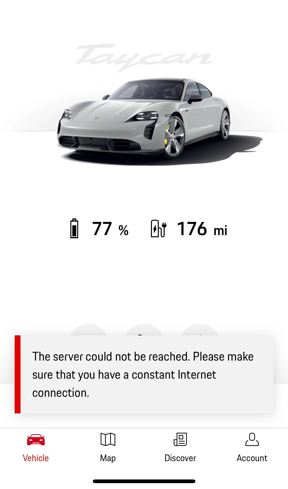 Porsche Taycan Taycan not connected online for few days IMG_5652