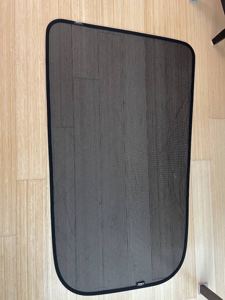 Porsche Taycan SOLD.... Panoramic Roof Shade for TAYCAN CROSS TURISMO shape of mine.JPG