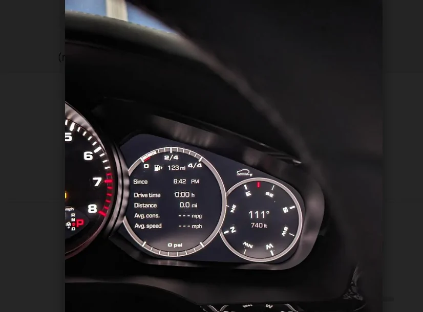 Porsche Taycan Did you know your Taycan has a compass and altimeter? 1697669409971