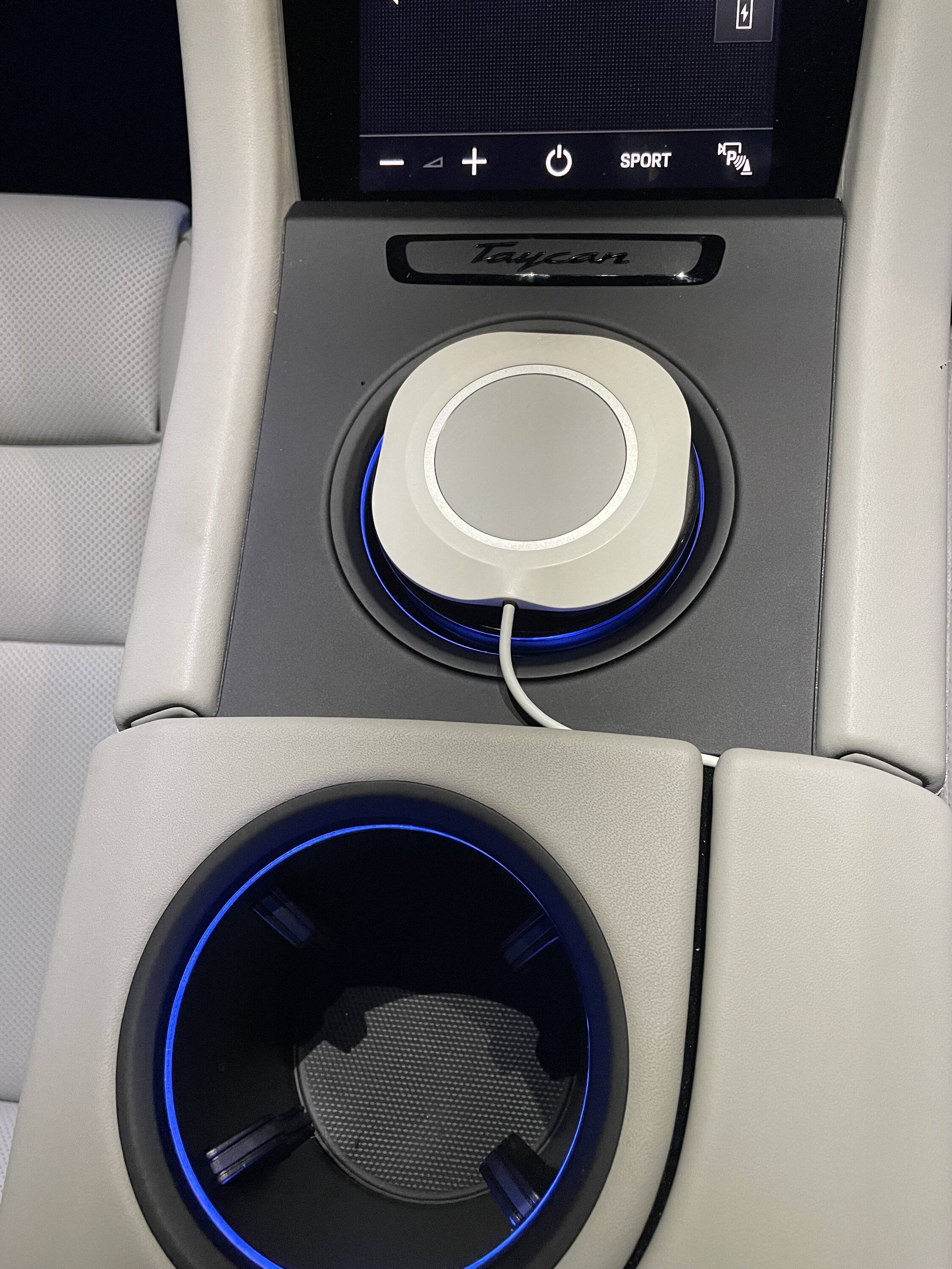 Porsche Taycan Using Ashtray Insert for MagSafe charging - how to modify? IMG_2540