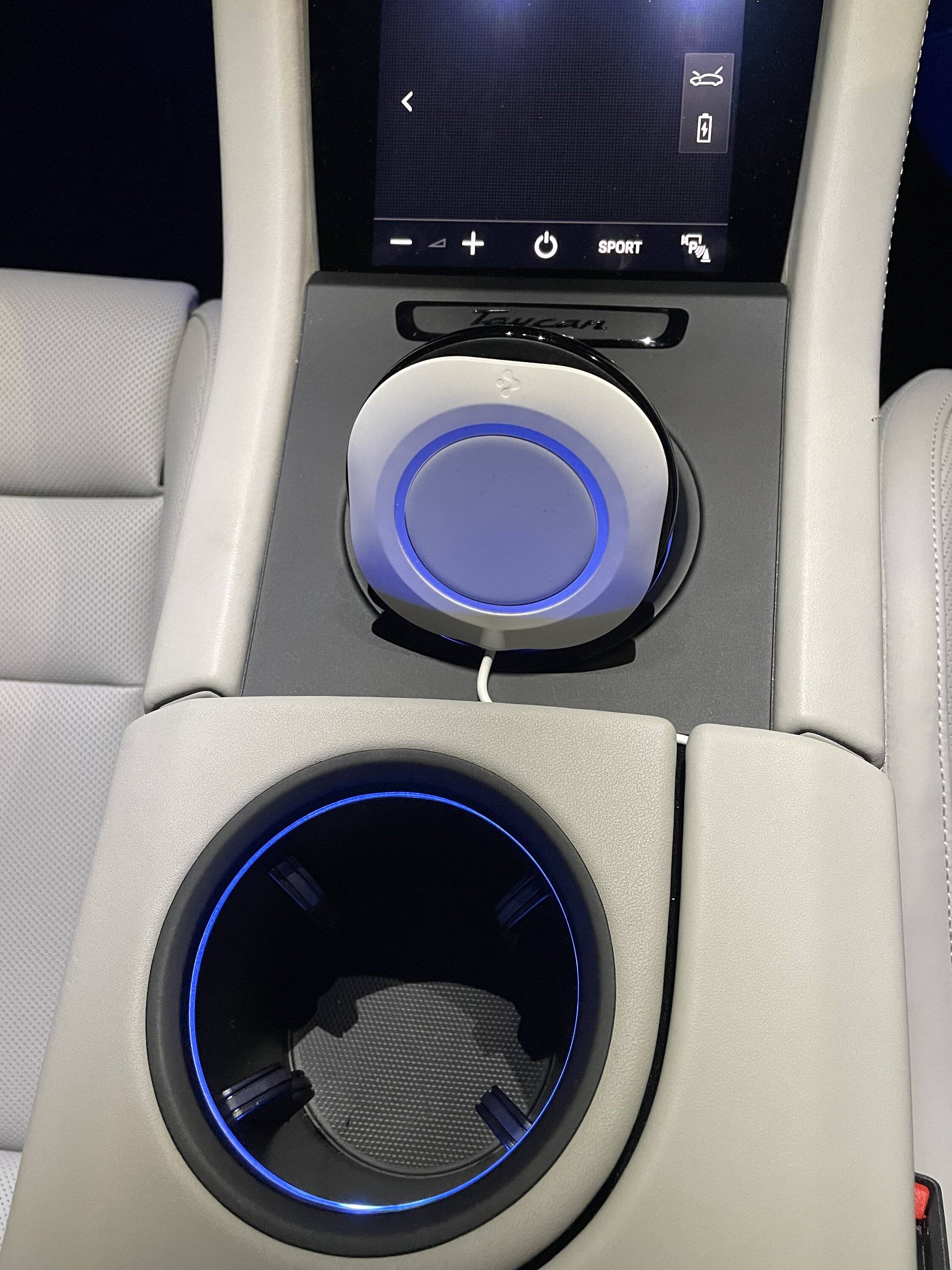 Porsche Taycan Using Ashtray Insert for MagSafe charging - how to modify? IMG_2539