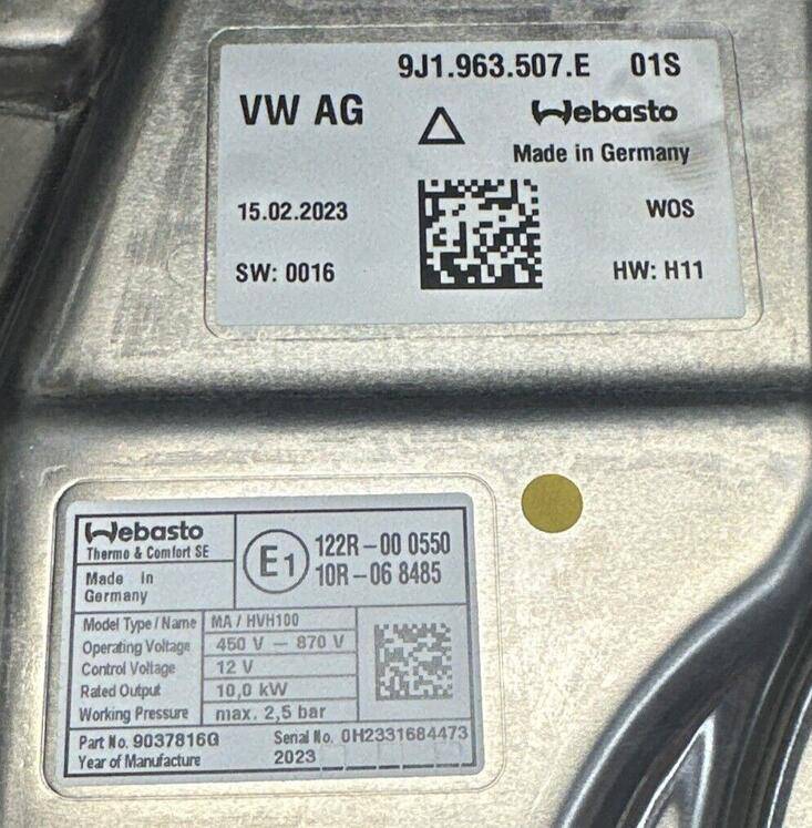Porsche Taycan "Free HV Heater Replacement for Your Taycan Now Available at your Porsche Center" 1697915843290
