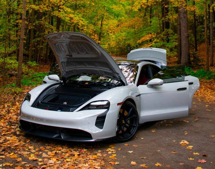 Porsche Taycan Toronto area photoshoot with 3 GTS' 1697999803350