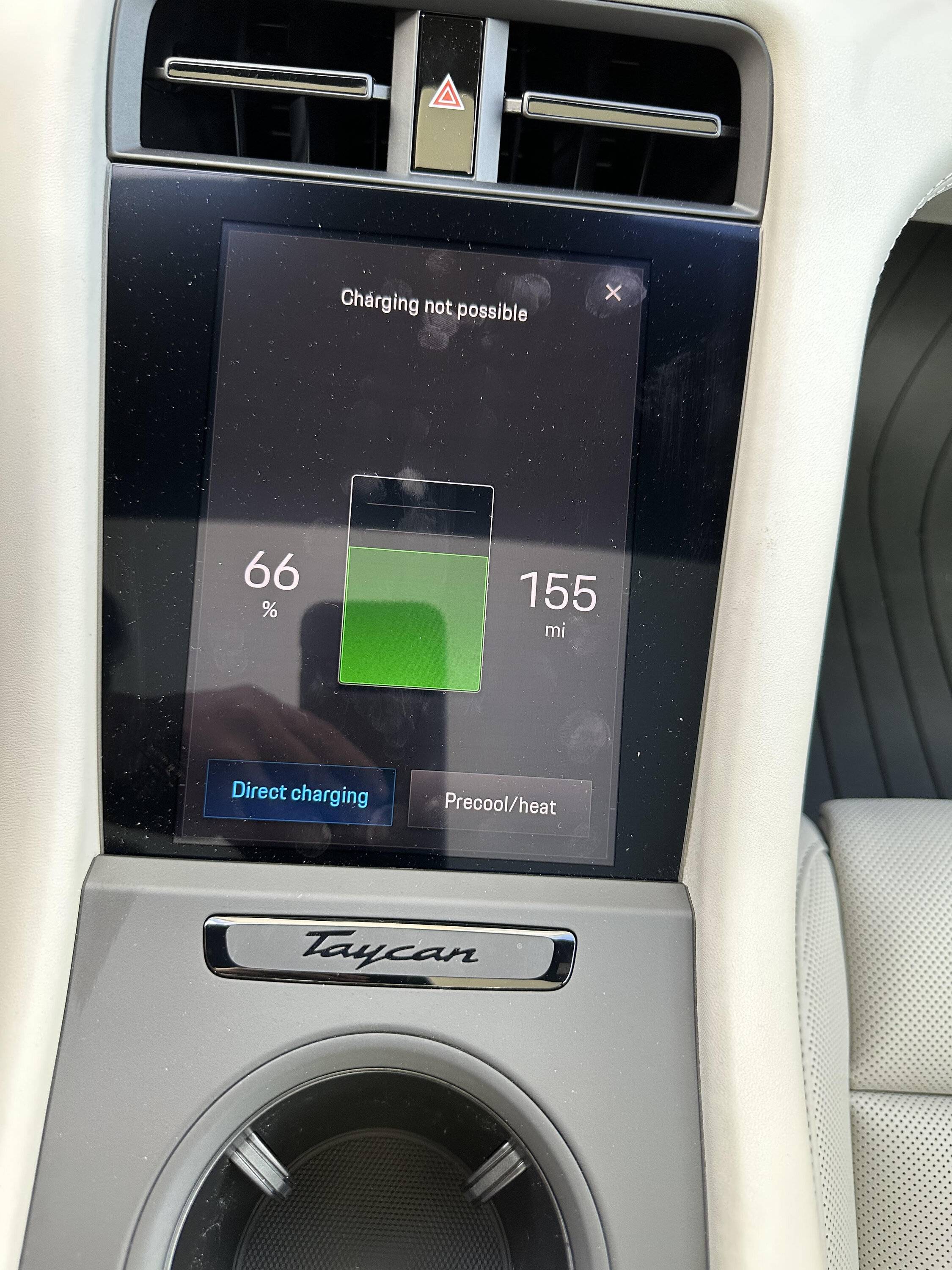 Porsche Taycan Tesla Universal Charger charging error pic3