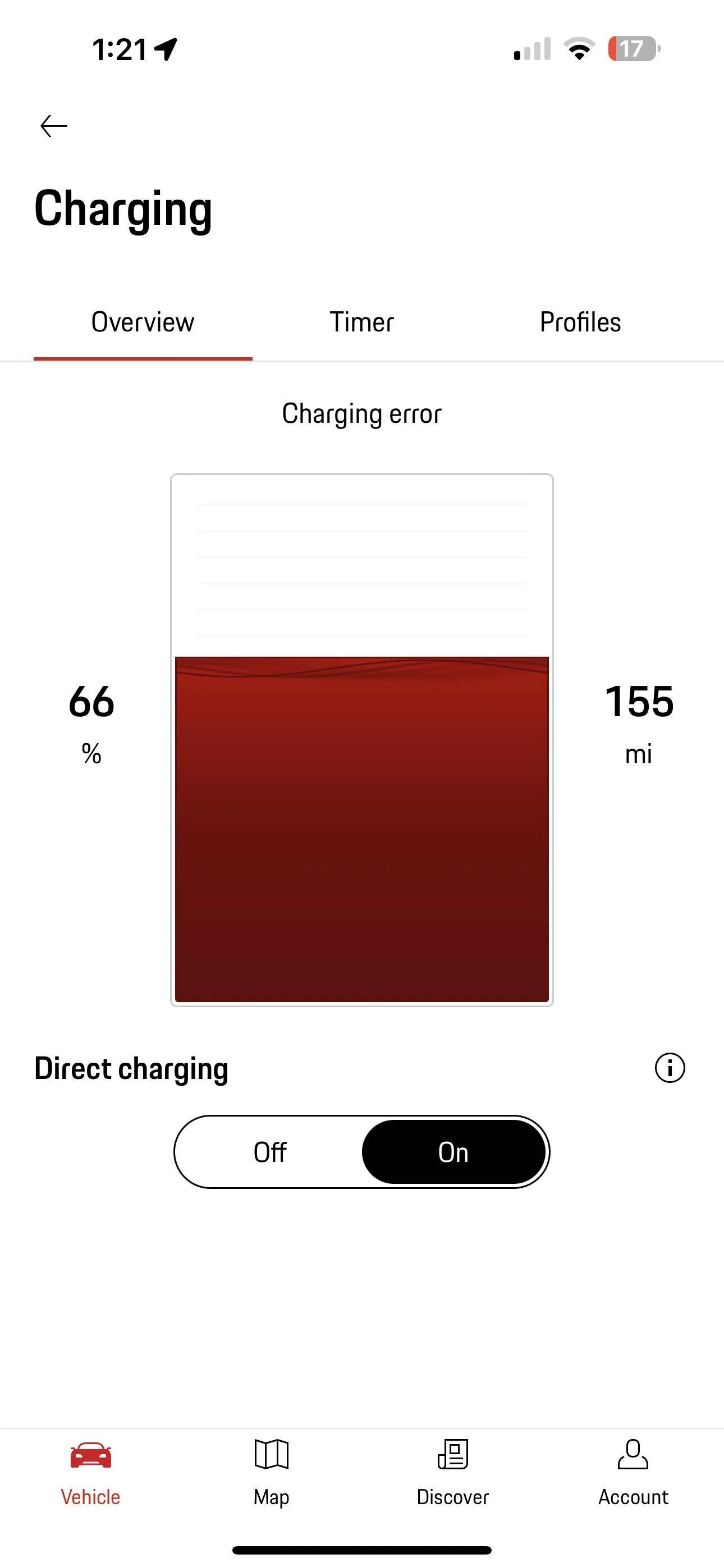 Porsche Taycan Tesla Universal Charger charging error pic4