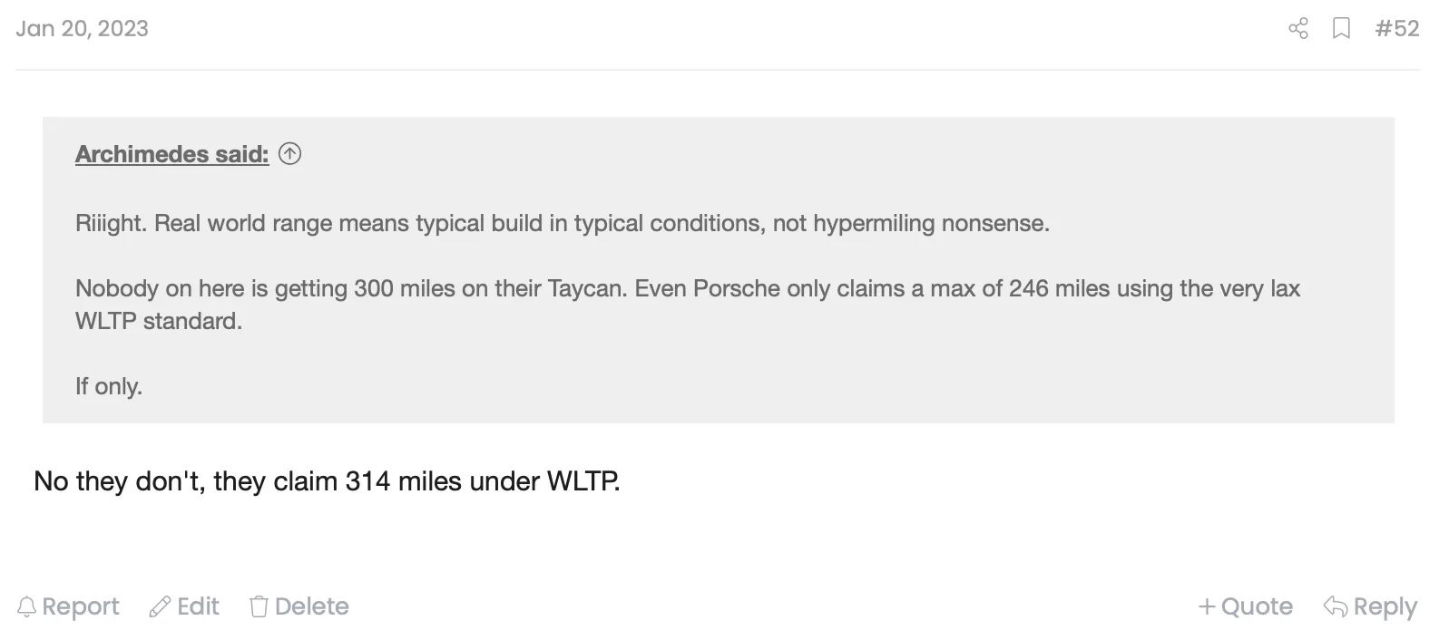 Porsche Taycan Range issues Screenshot 2023-10-30 at 15.52.27