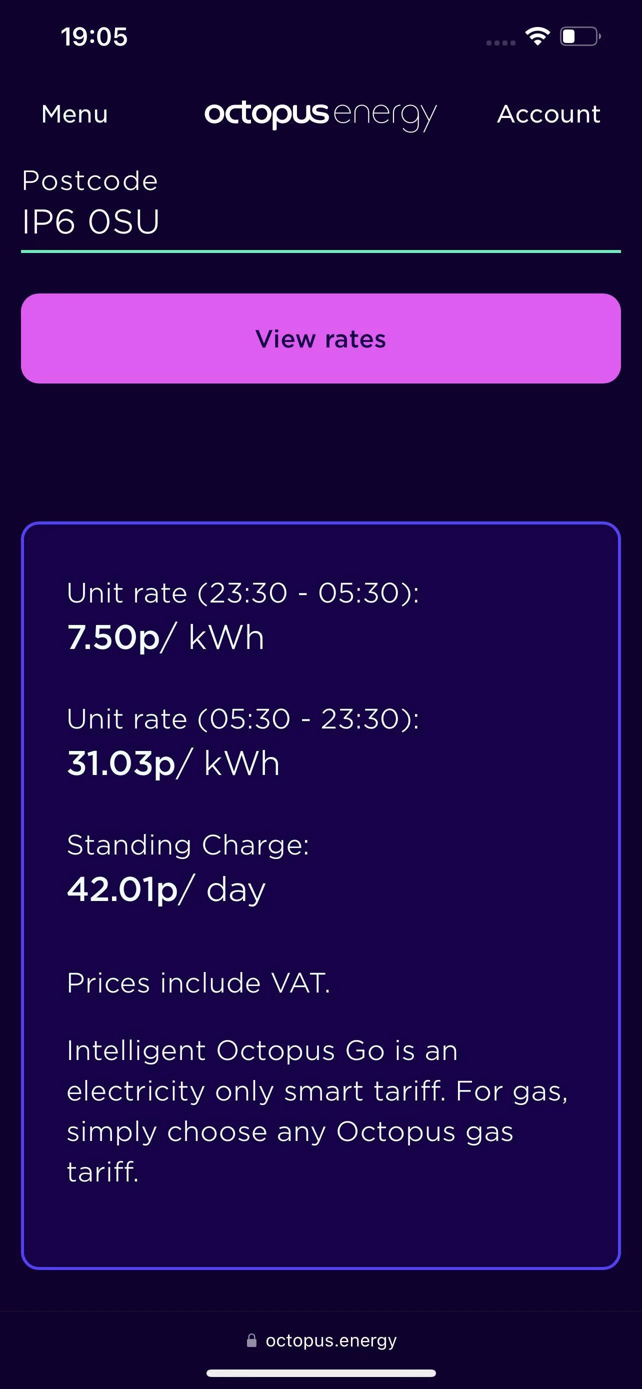 Porsche Taycan Octopus energy now supports Porsche for intelligent tariff. IMG_4567