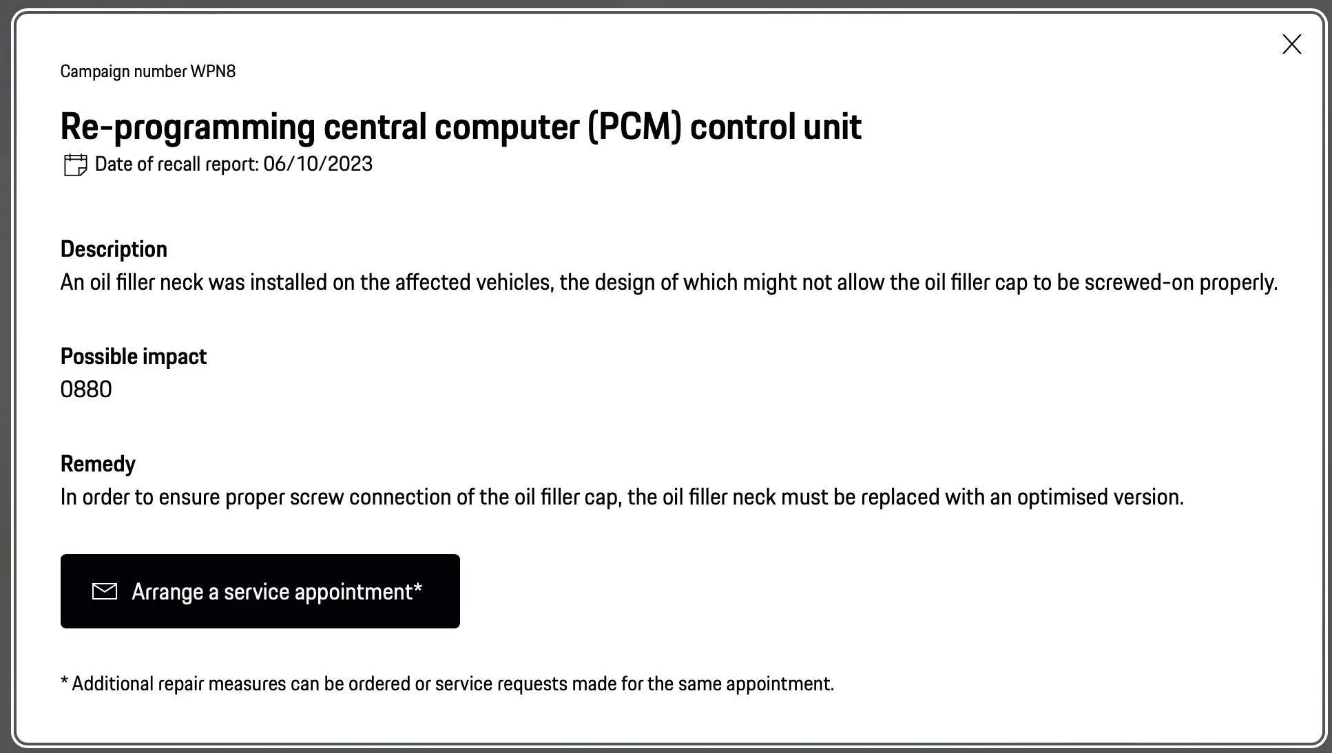 Porsche Taycan UK order status and delays? Screenshot 2023-11-07 at 19.54.43