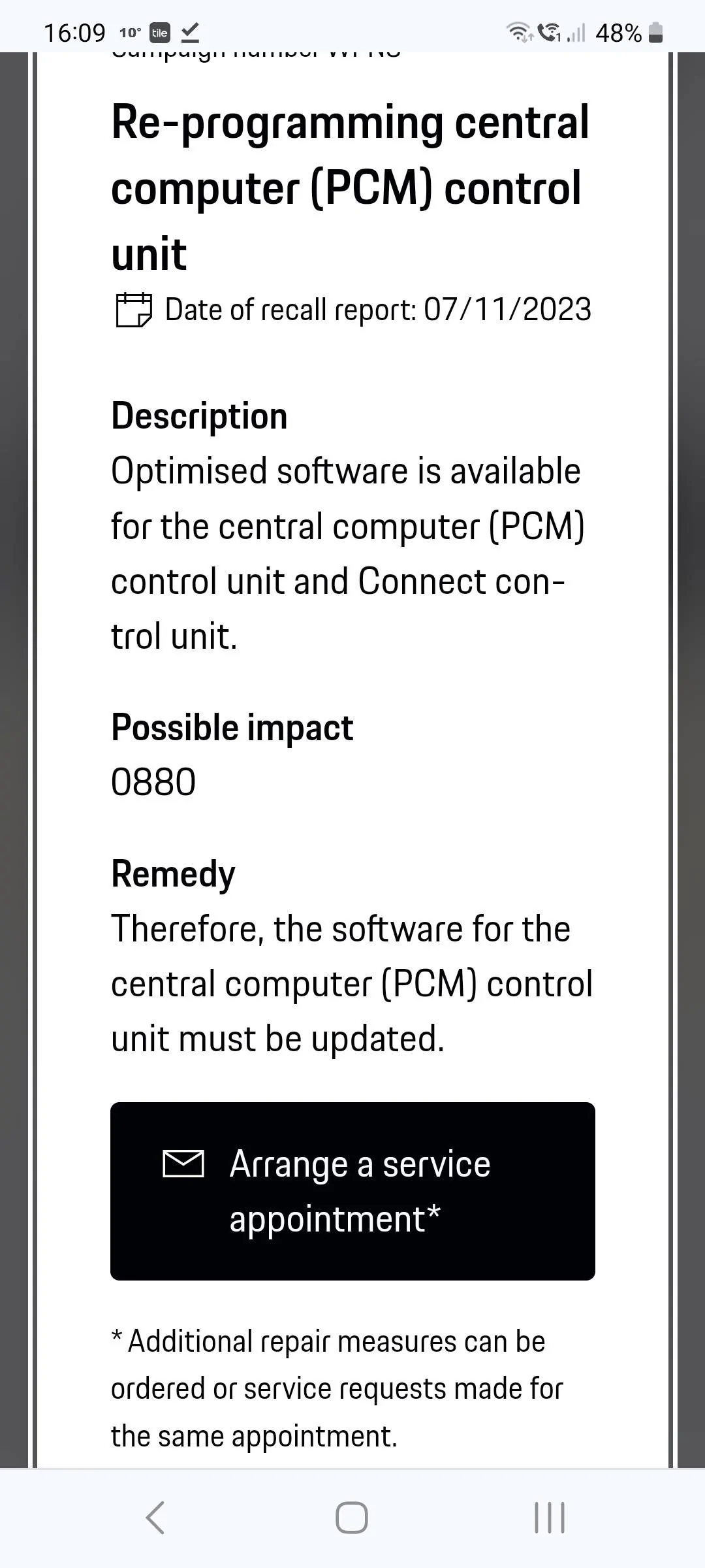 Porsche Taycan Recall '0880' Screenshot_20231108_160936_Chrom