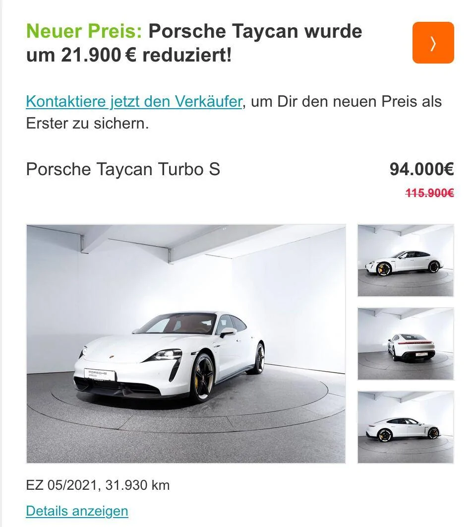 Porsche Taycan Turbo vs Turbo S Screen Shot 2023-11-08 at 9.19.26 PM