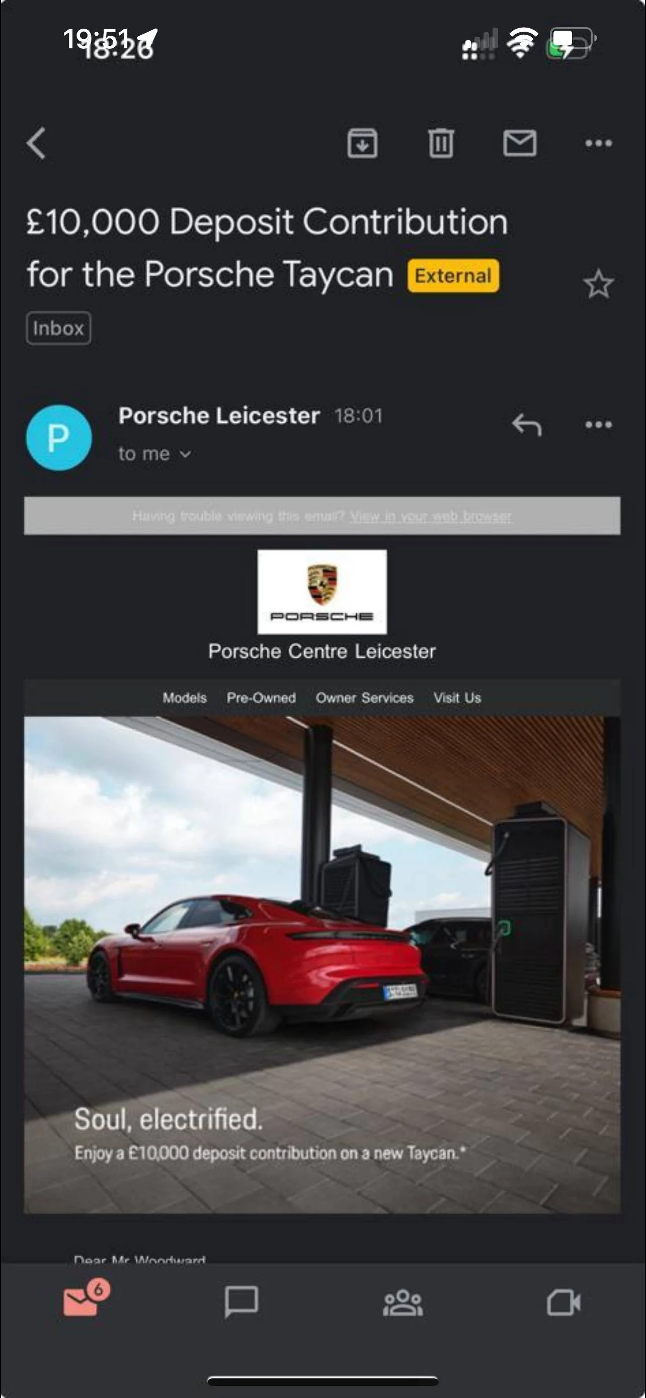 Porsche Taycan Devaluing the Brand for a Sales Finance joke . IMG_4744
