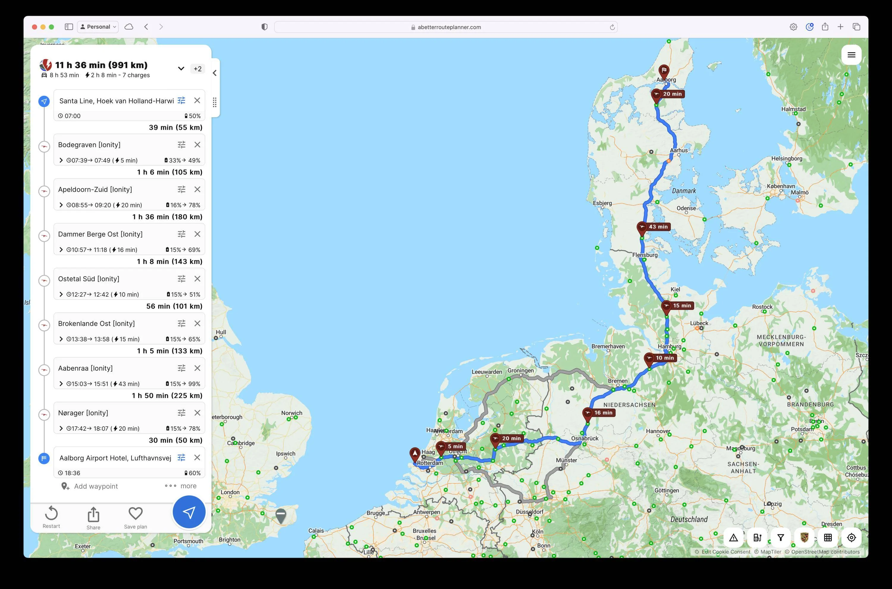 Porsche Taycan Reflections on a recent rip from Nice, France, to Stockholm, Sweden Screenshot 2023-11-16 at 08.17.22