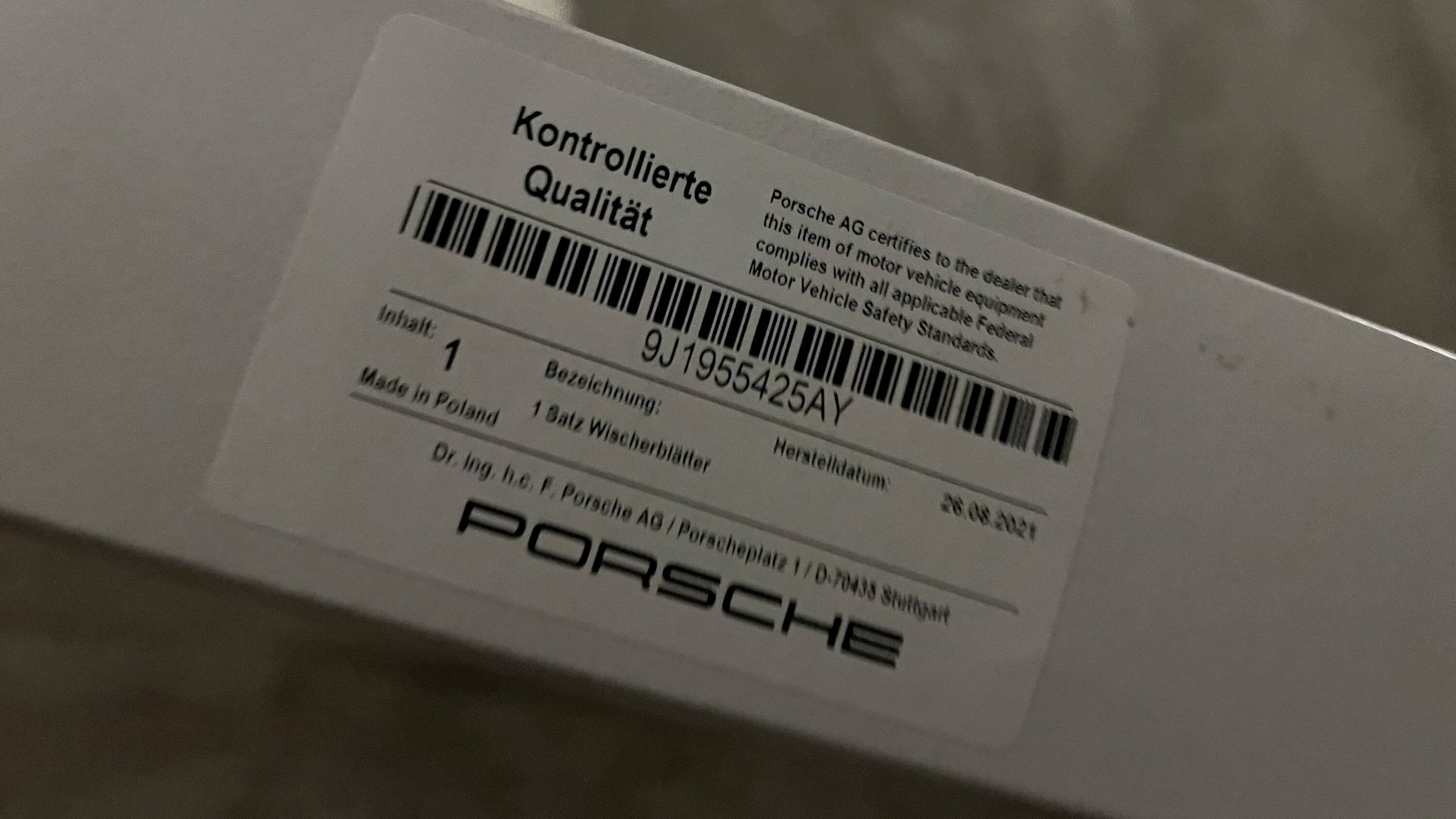 Porsche Taycan CT wiper blades IMG_0429