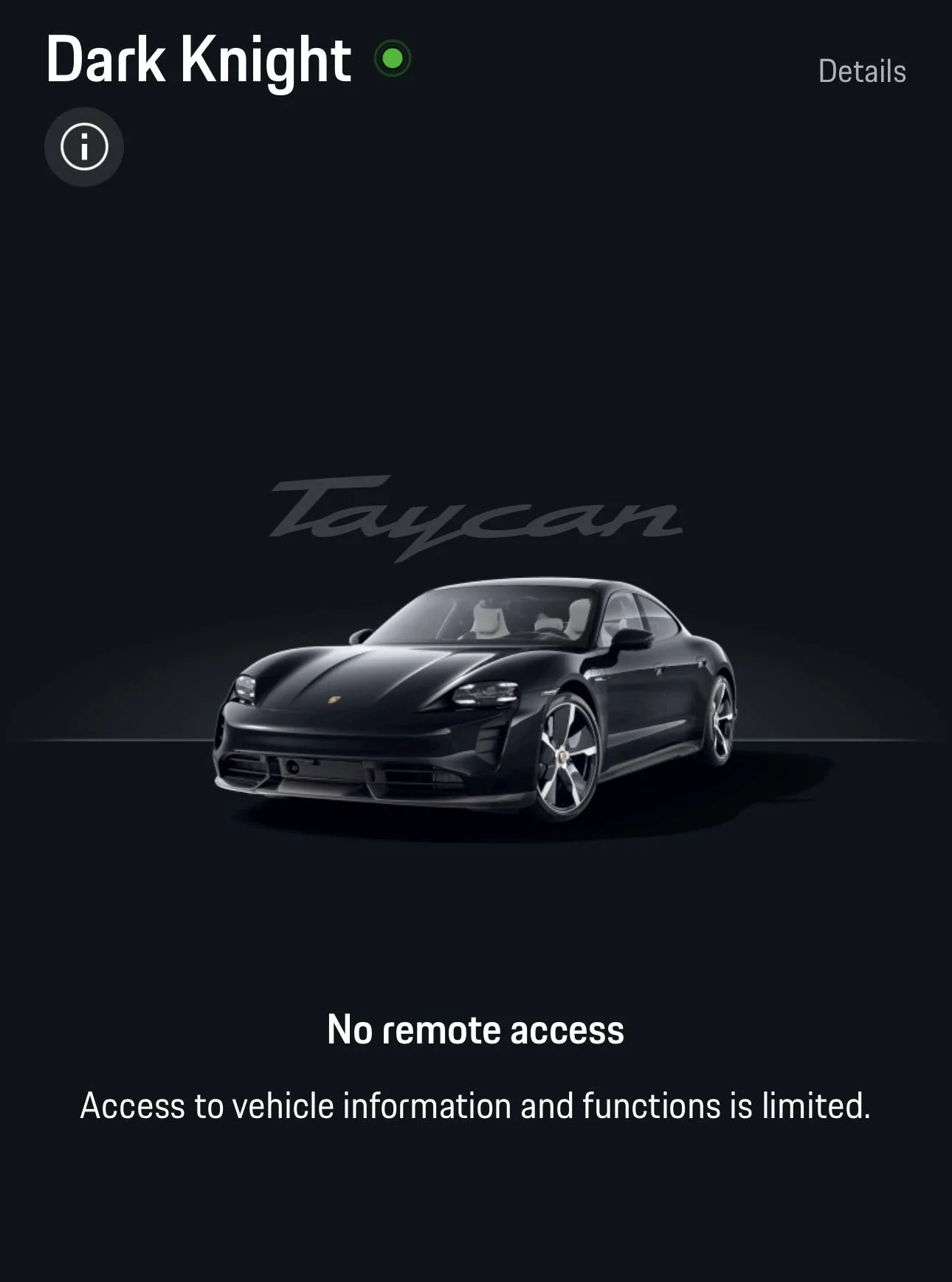 Porsche Taycan Remote access sketchy IMG_0602