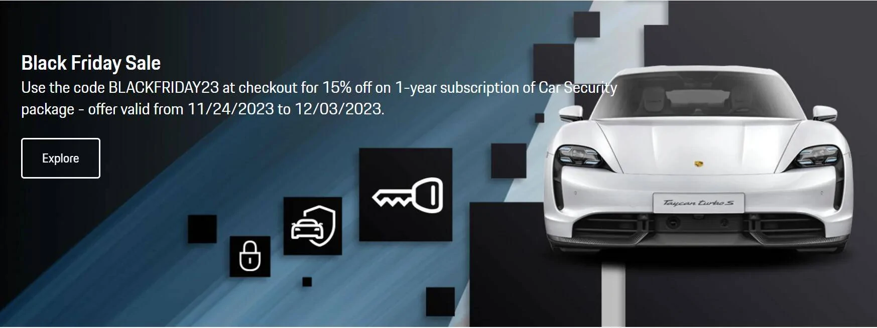 Porsche Taycan Porsche -Black Friday coupon 2023 1700860226803