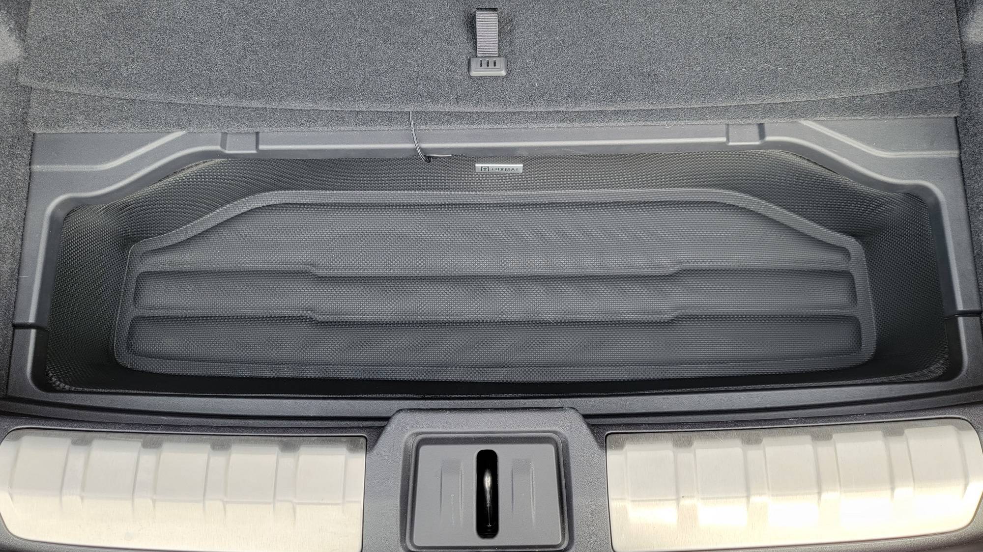 Porsche Taycan Tuxmat trunk / frunk 3-piece set -- first look pics Rear bottom mat