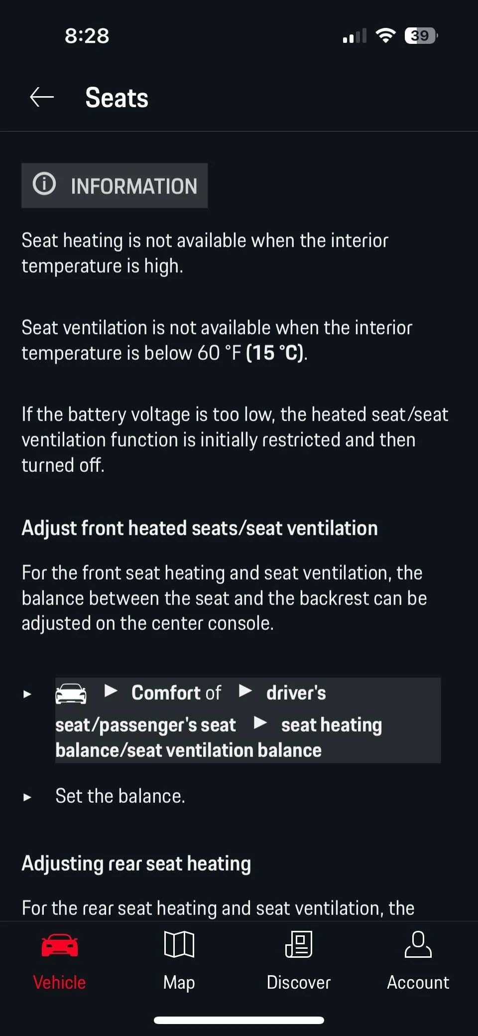 Porsche Taycan Seat heat not starting from App IMG_5530