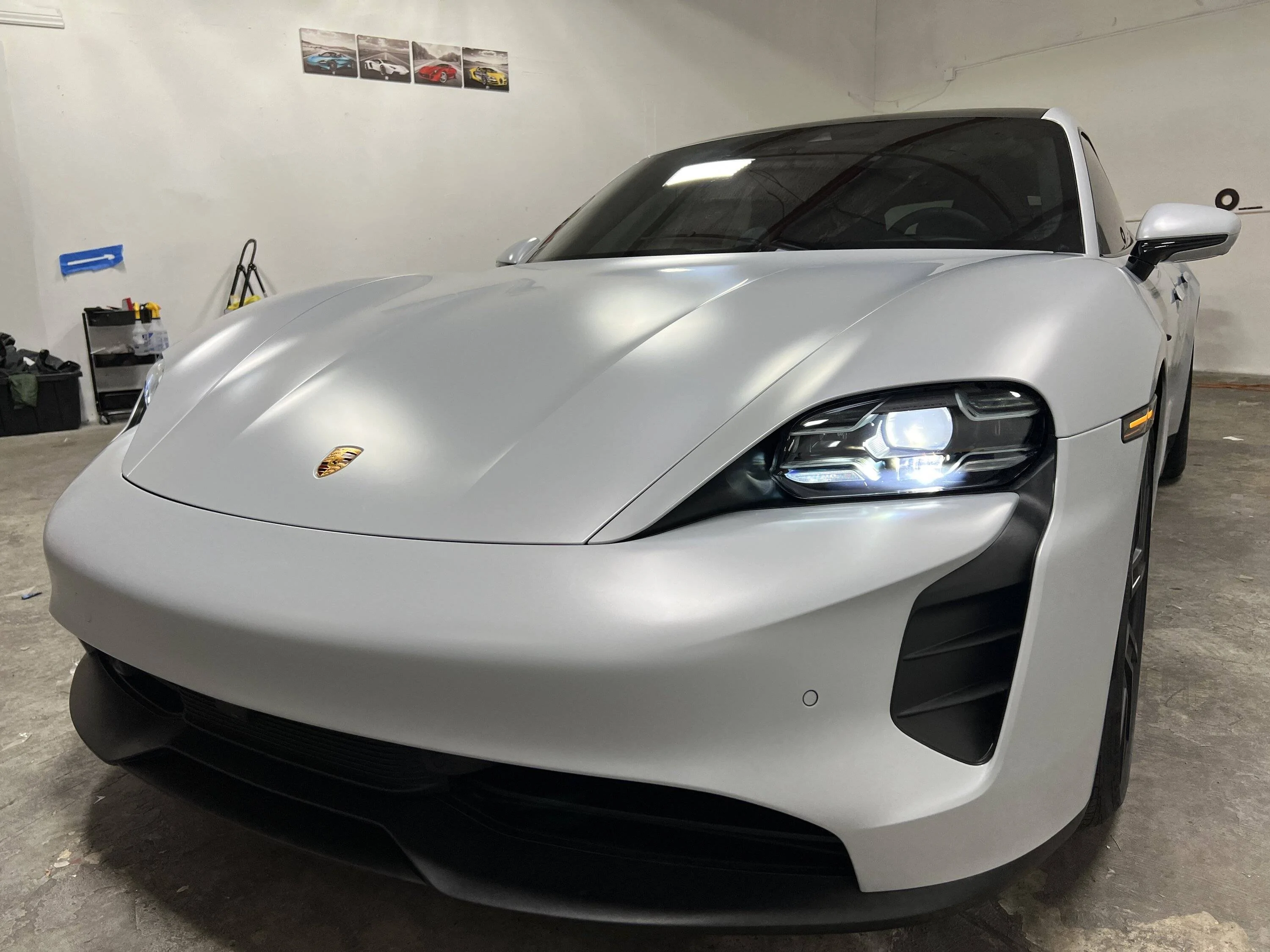 Porsche Taycan Taycan GTS ST Ice Grey Metallic, Matte PPF, Tint, Ceramic IMG_6857
