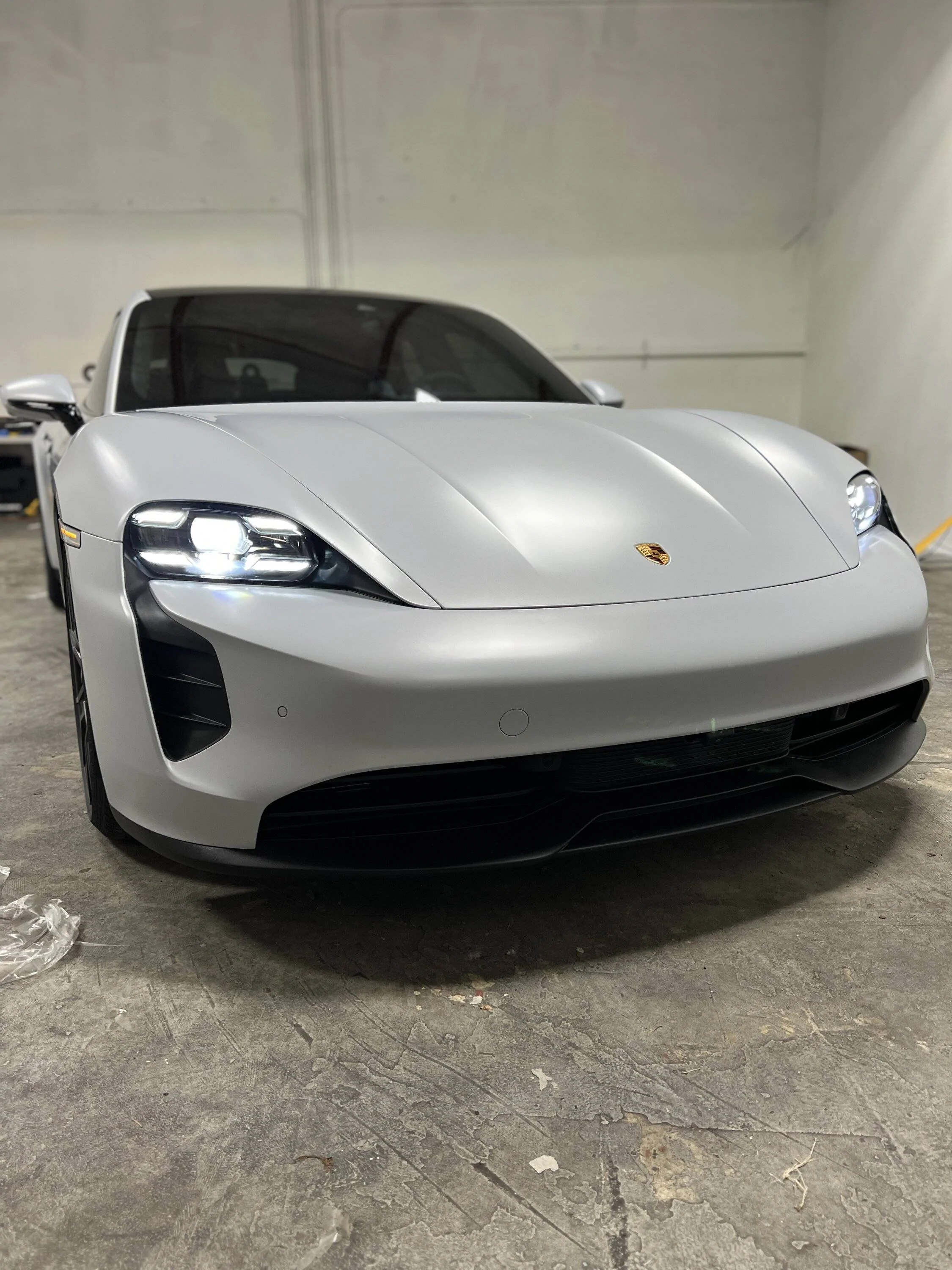 Porsche Taycan Taycan GTS ST Ice Grey Metallic, Matte PPF, Tint, Ceramic IMG_6849