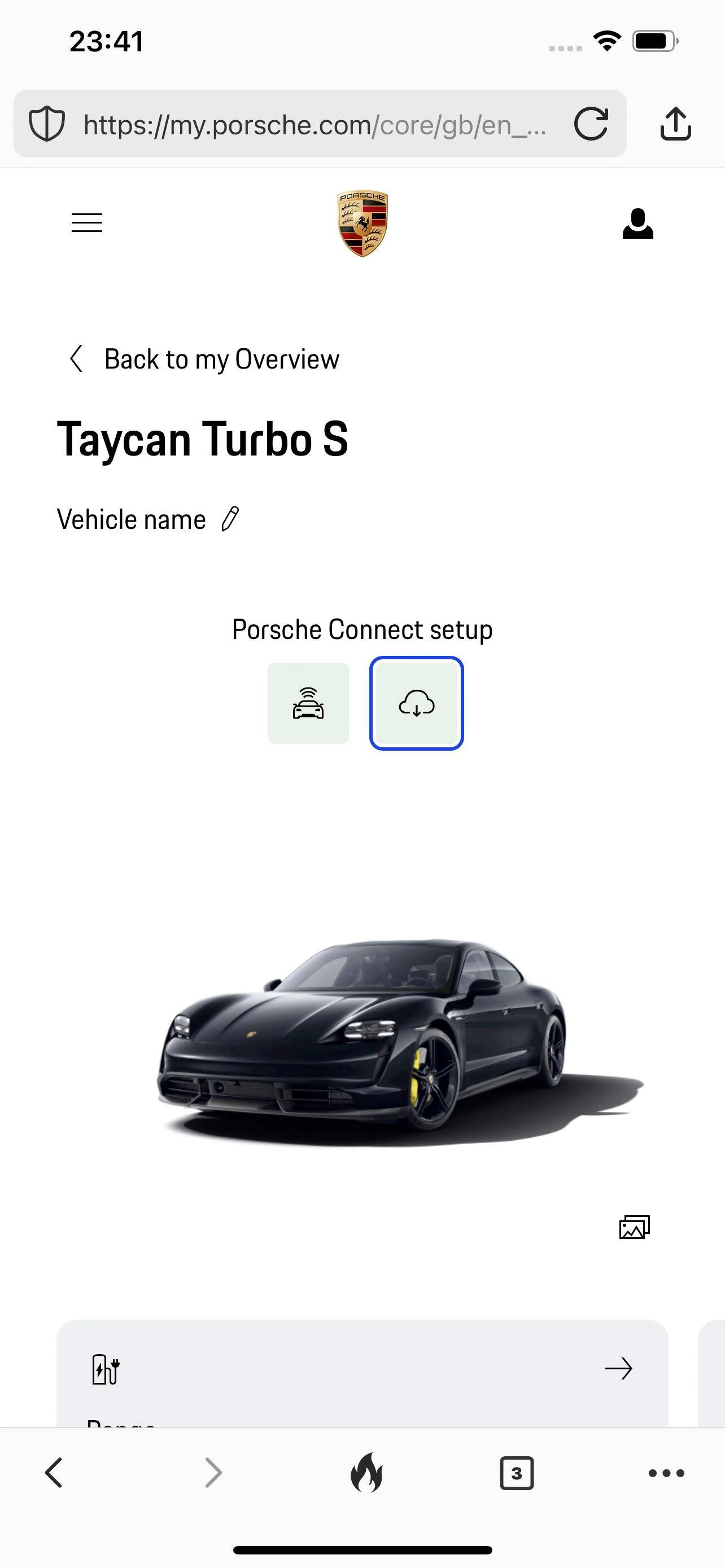 Porsche Taycan Porsche Connect services and store down? IMG_1229