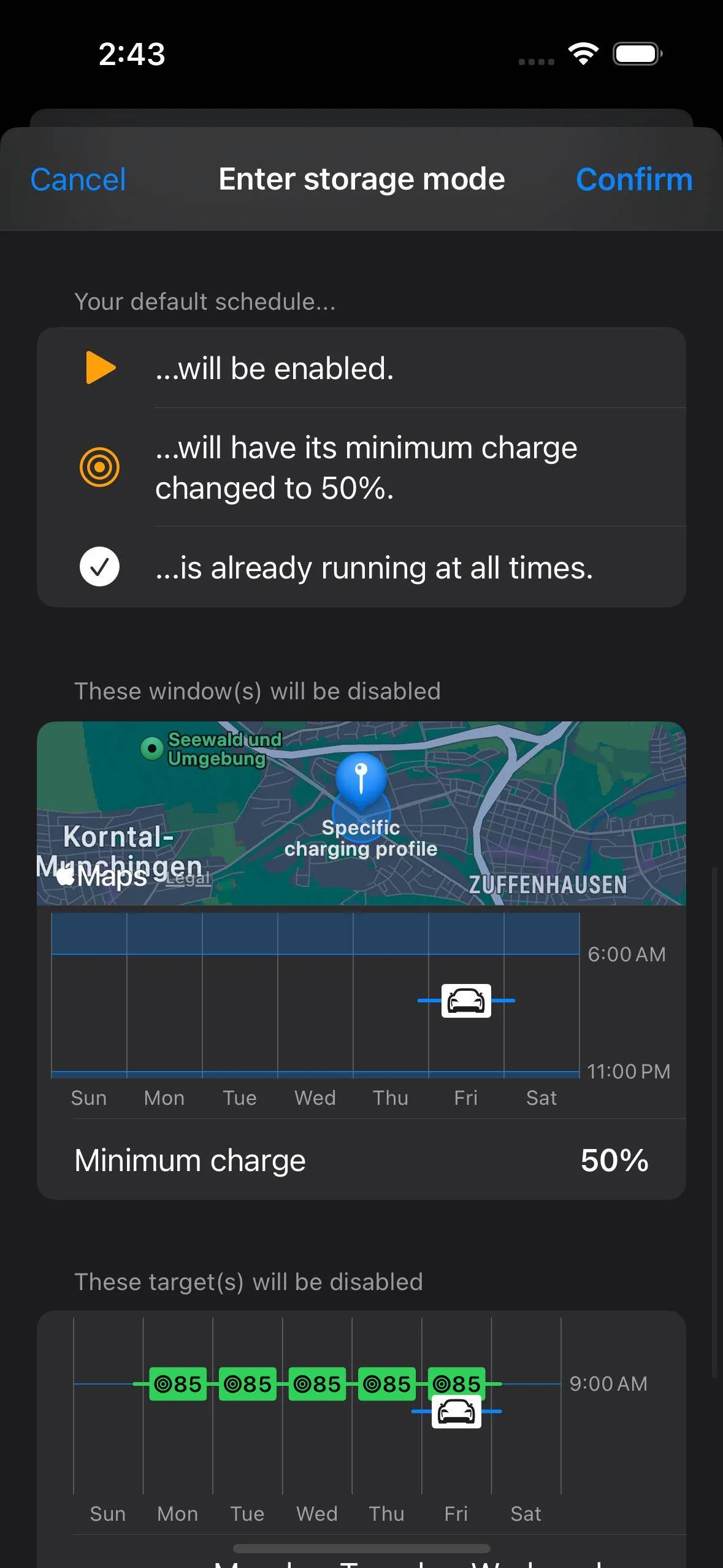 Porsche Taycan Interested in an unofficial Apple Watch app? Simulator Screenshot - iPhone 15 - 2023-12-08 at 14.43.46