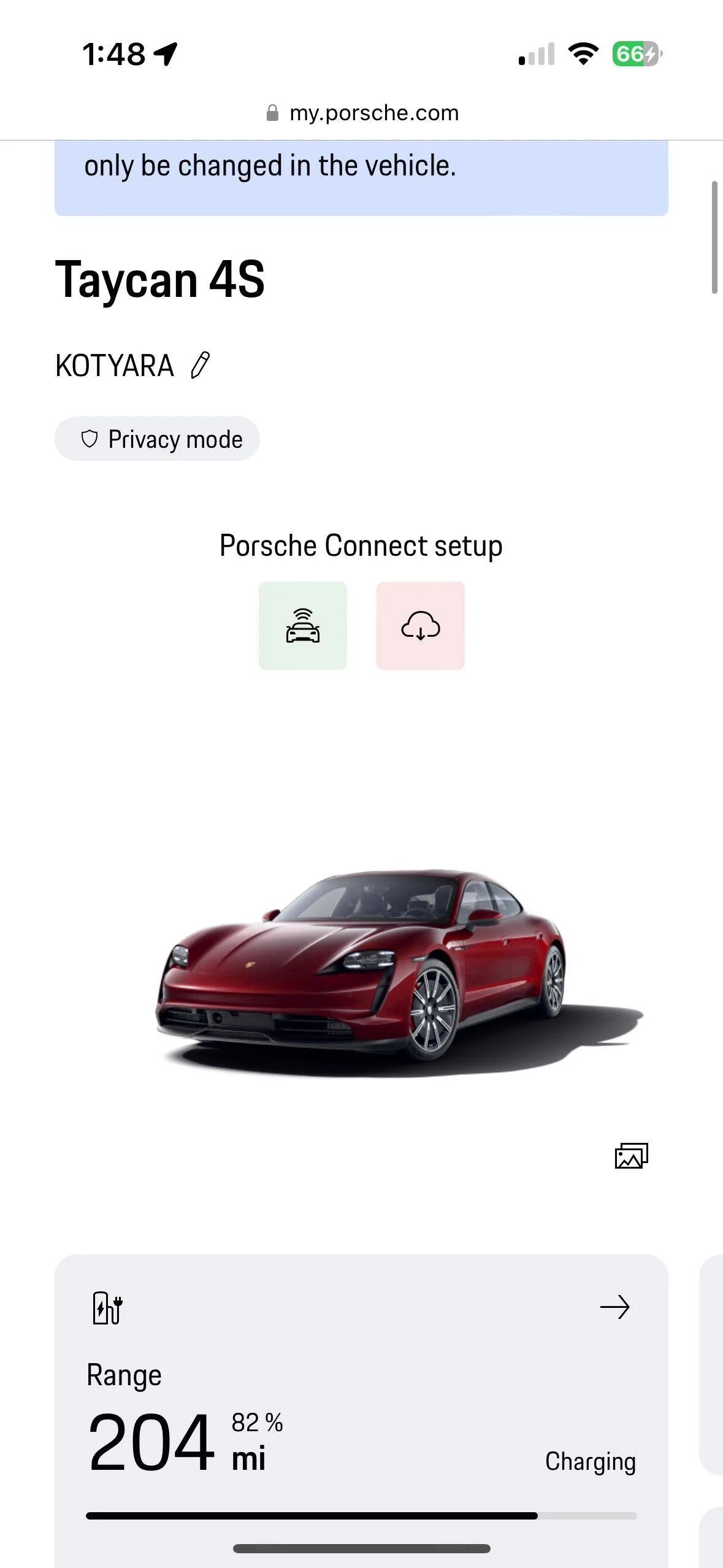 Porsche Taycan Taycan connectivity issues IMG_3713