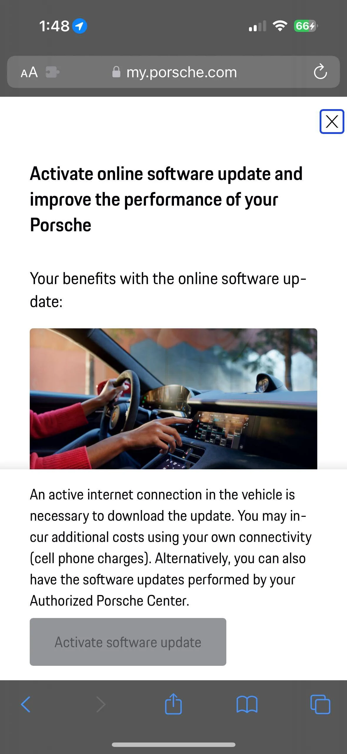Porsche Taycan Taycan connectivity issues IMG_3711