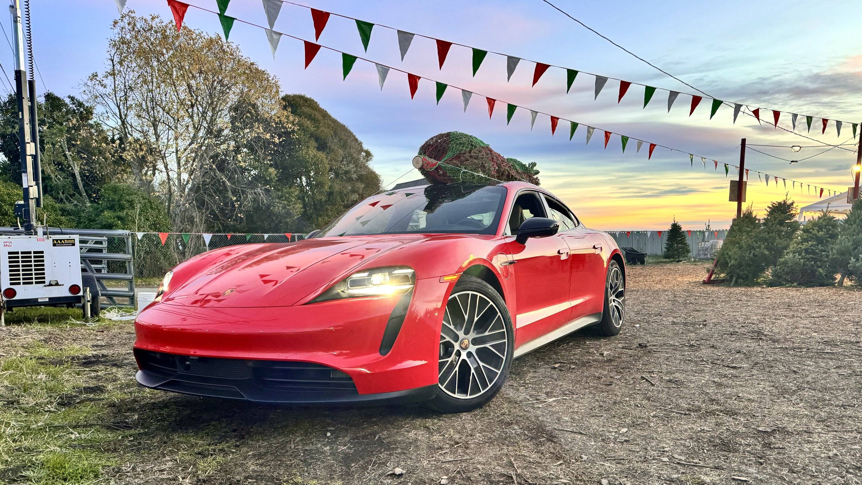 Porsche Taycan Went Christmas tree shopping IMG_1328
