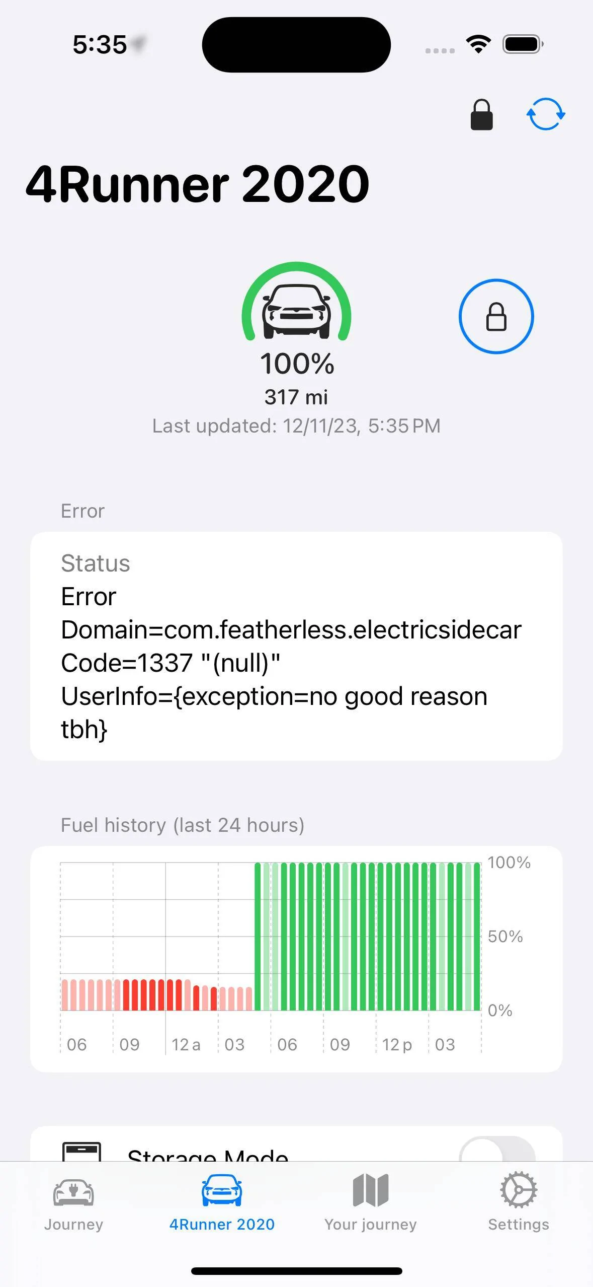 Porsche Taycan Interested in an unofficial Apple Watch app? Simulator Screenshot - iPhone 15 - 2023-12-11 at 17.35.23