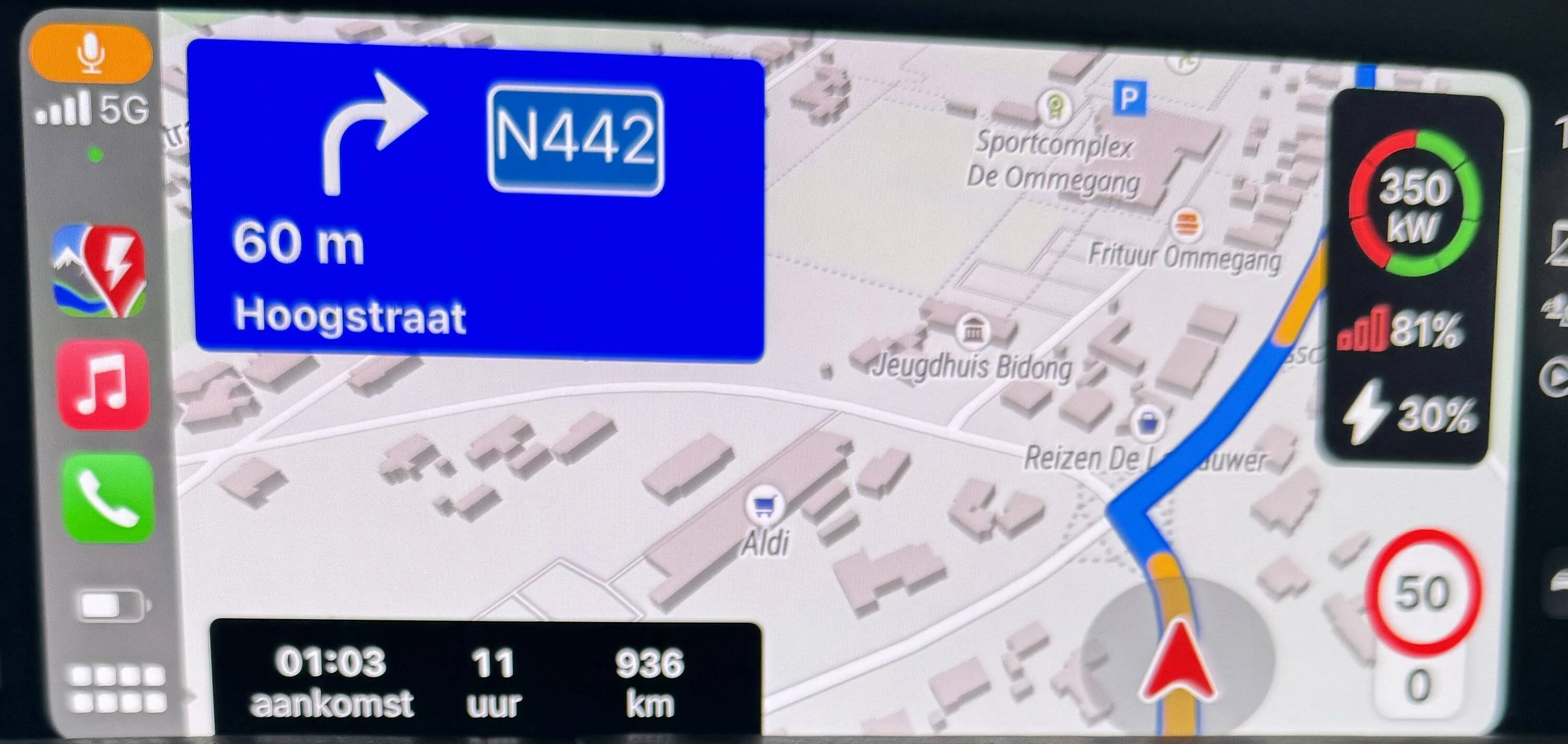 Porsche Taycan Navigating with ABRP and PCM simultaneously IMG_0315