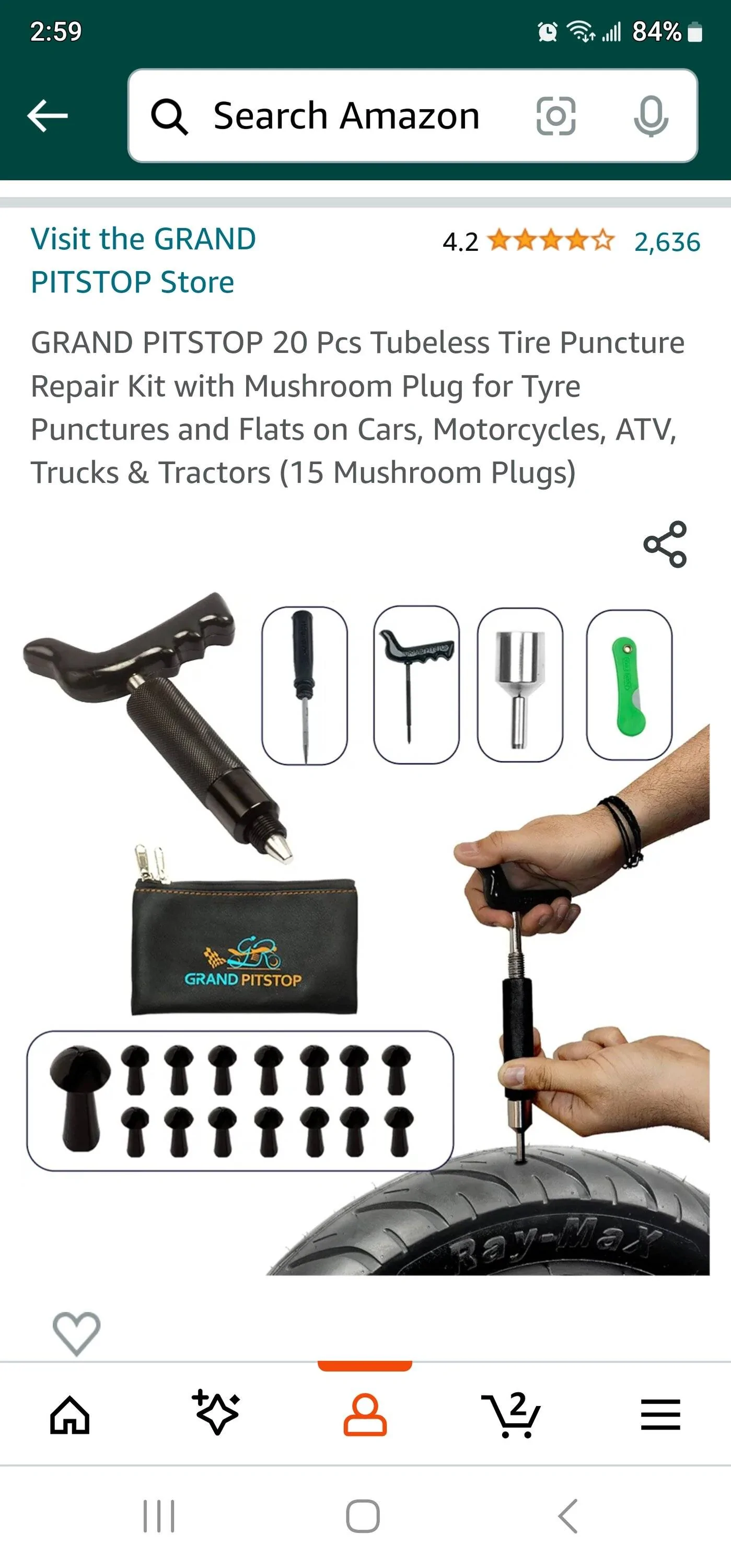 Porsche Taycan Nail in tire Screenshot_20231213_145910_Amazon Shopping