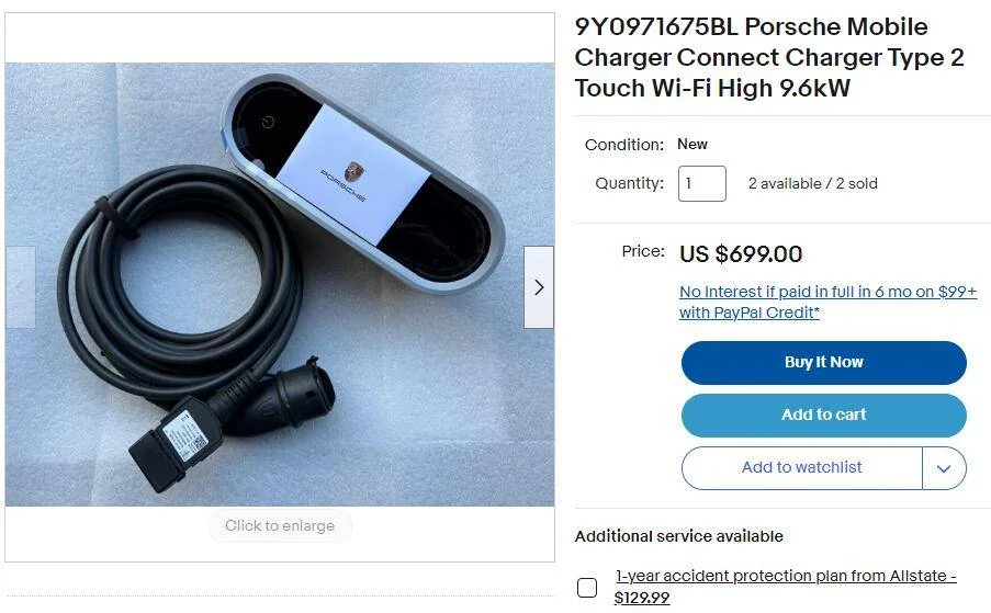 Porsche Taycan Any default charger? 1702746523104