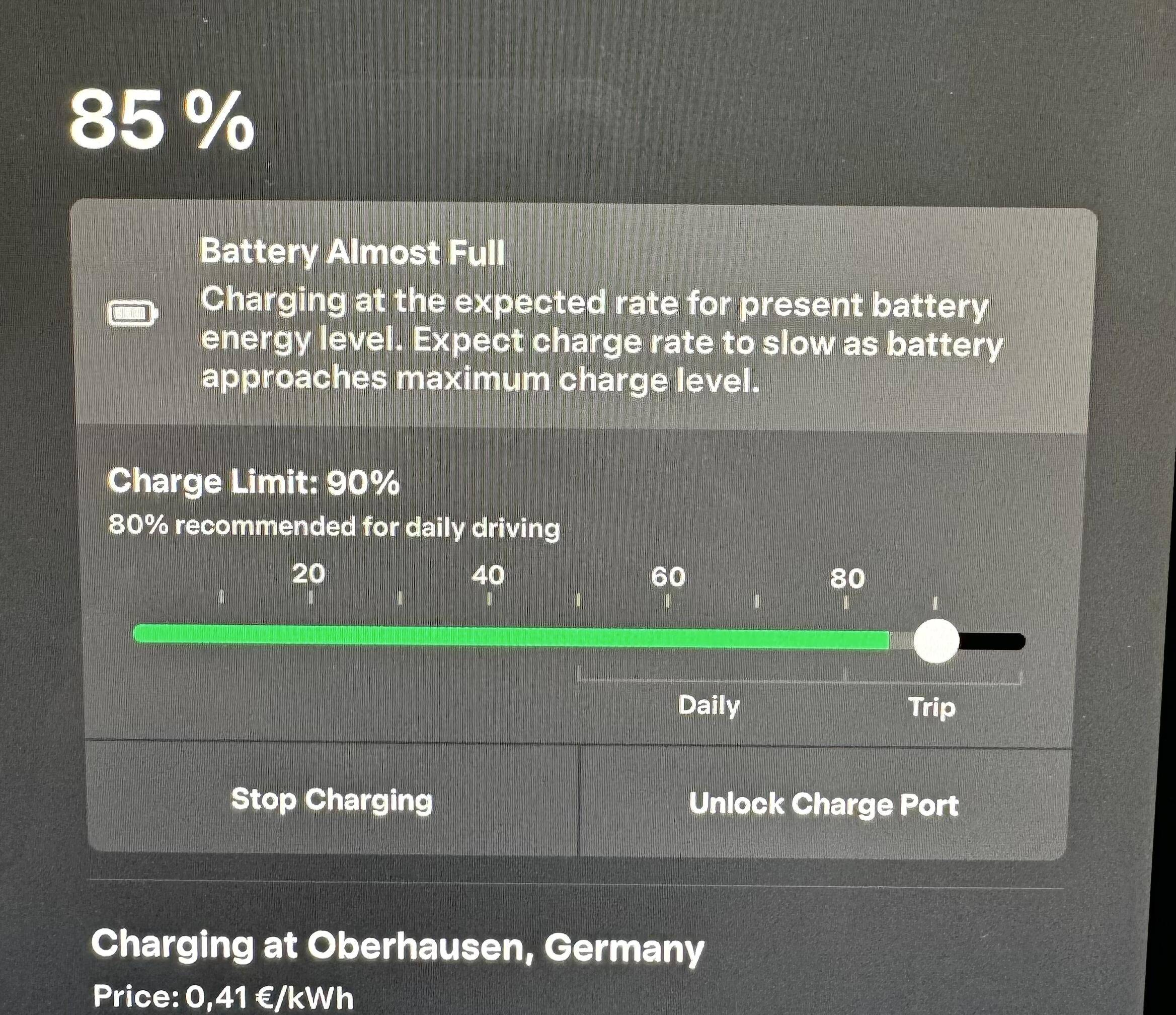 Porsche Taycan Dear Porsche: Please let us set a DC fast charging limit in % 1702899359195