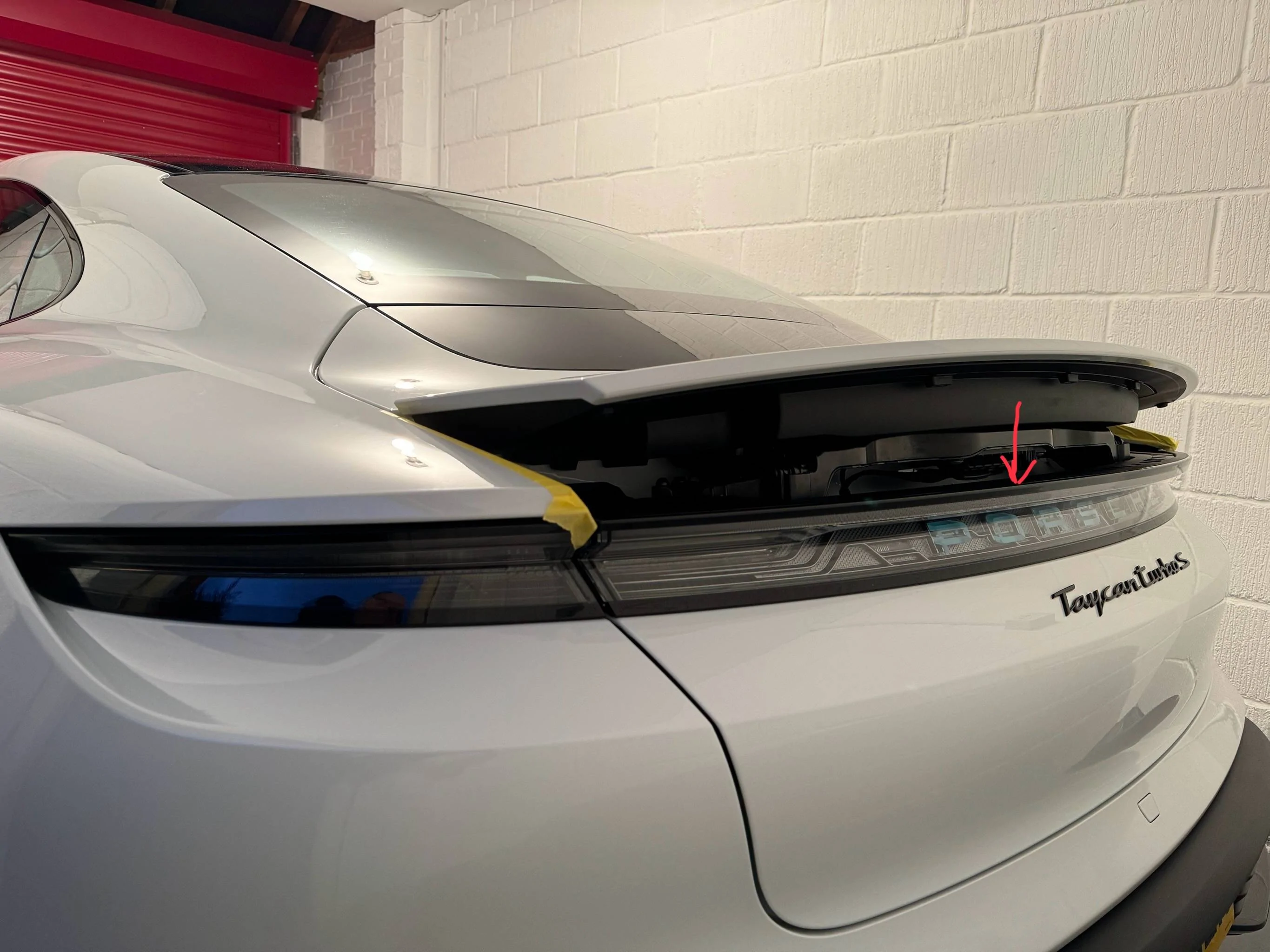Porsche Taycan DIY Swapped my ‘standard’ rear light strip for Glacier Ice Blue IMG_1138