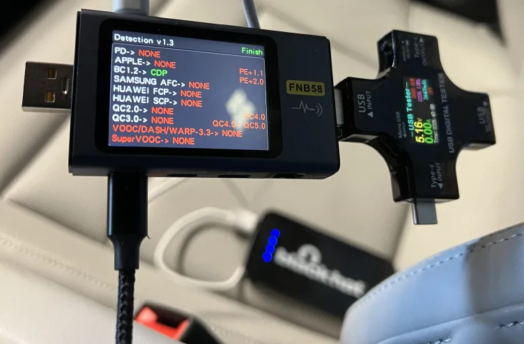 Porsche Taycan USB-C Charging capabilities 1703117570427