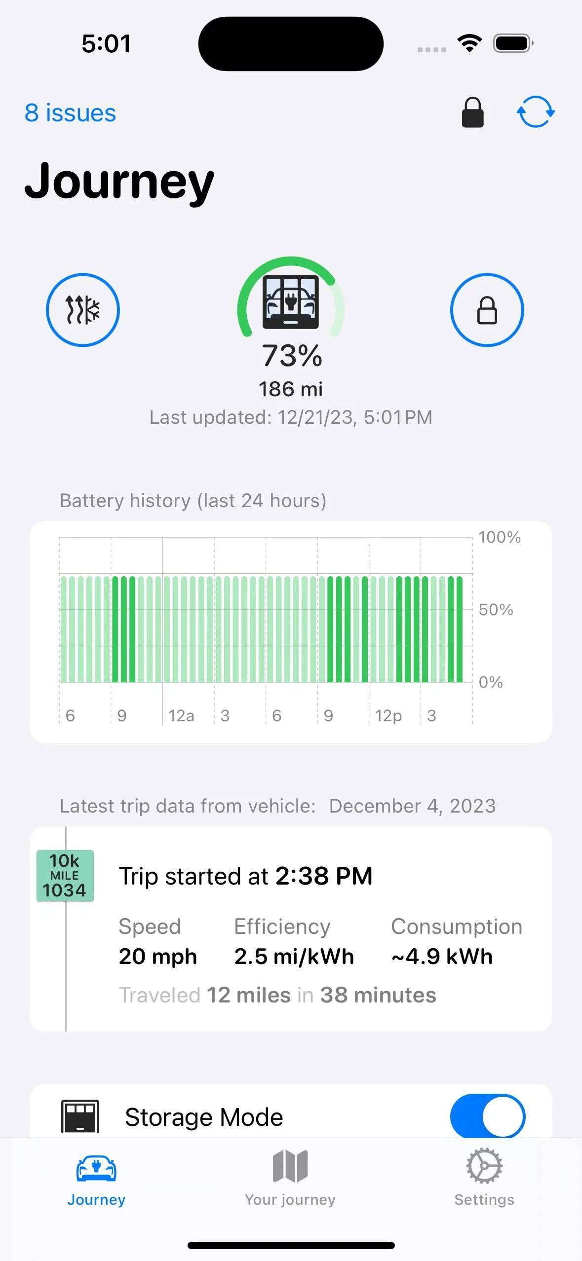 Porsche Taycan Interested in an unofficial Apple Watch app? Simulator Screenshot - iPhone 15 - 2023-12-21 at 17.01.59