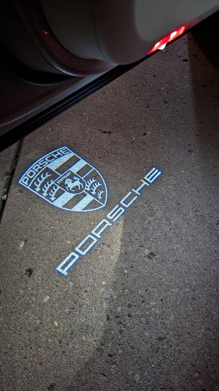 Porsche Taycan Tart-tastic door courtesy/puddle lights 1703378860734