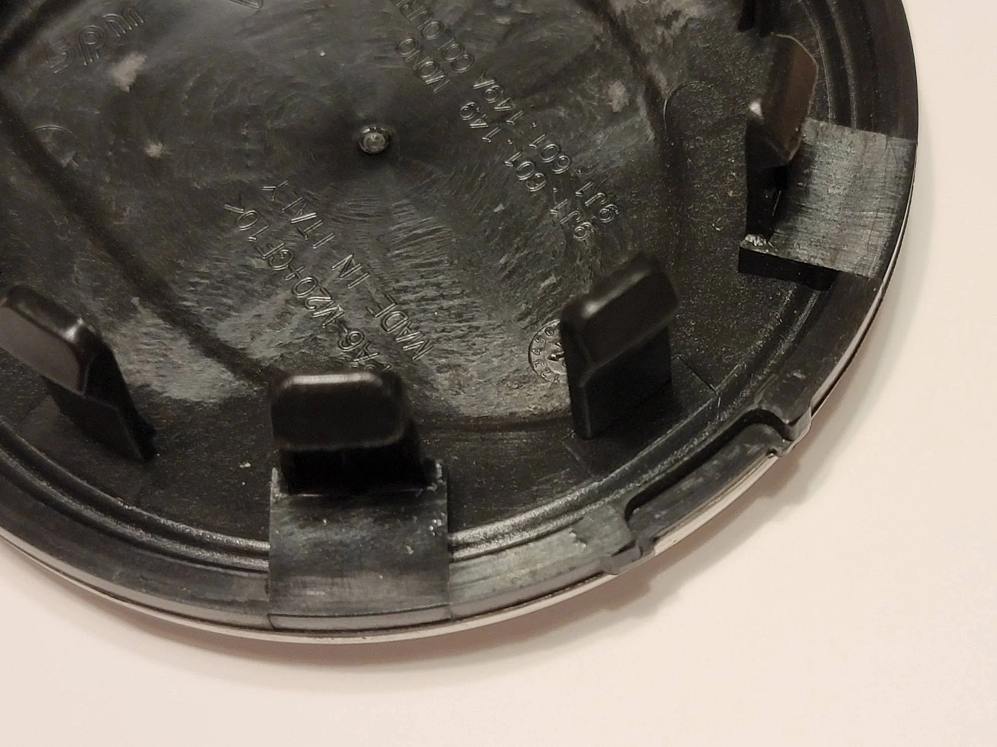 Porsche Taycan Changed out my wheel caps Center cap bottom