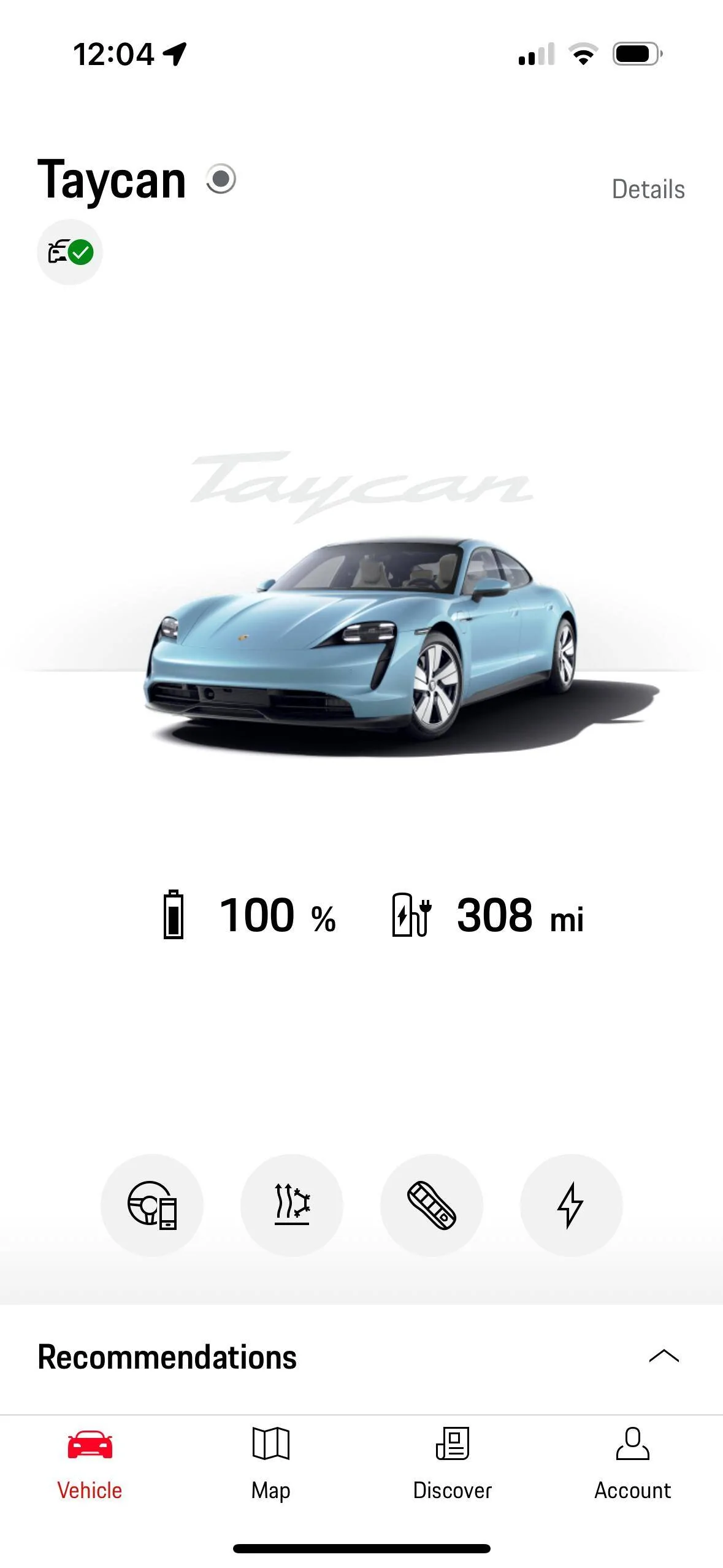 Porsche Taycan Range at full charge IMG_1053