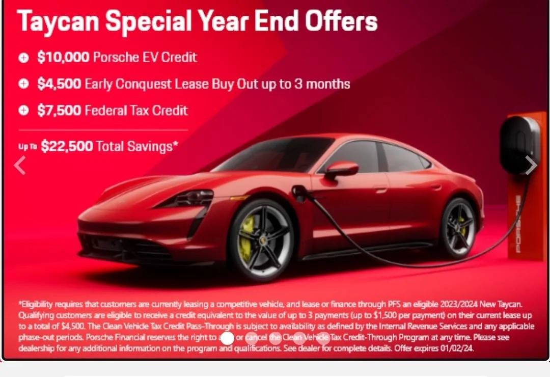 Porsche Taycan Big Discounts on new Taycans Screenshot_20231227_131254_Chrom