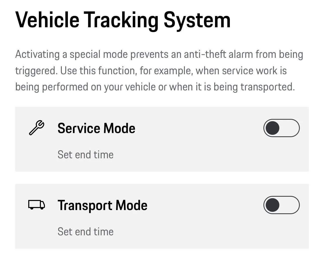 Porsche Taycan Alarm Syatem 1703723840634