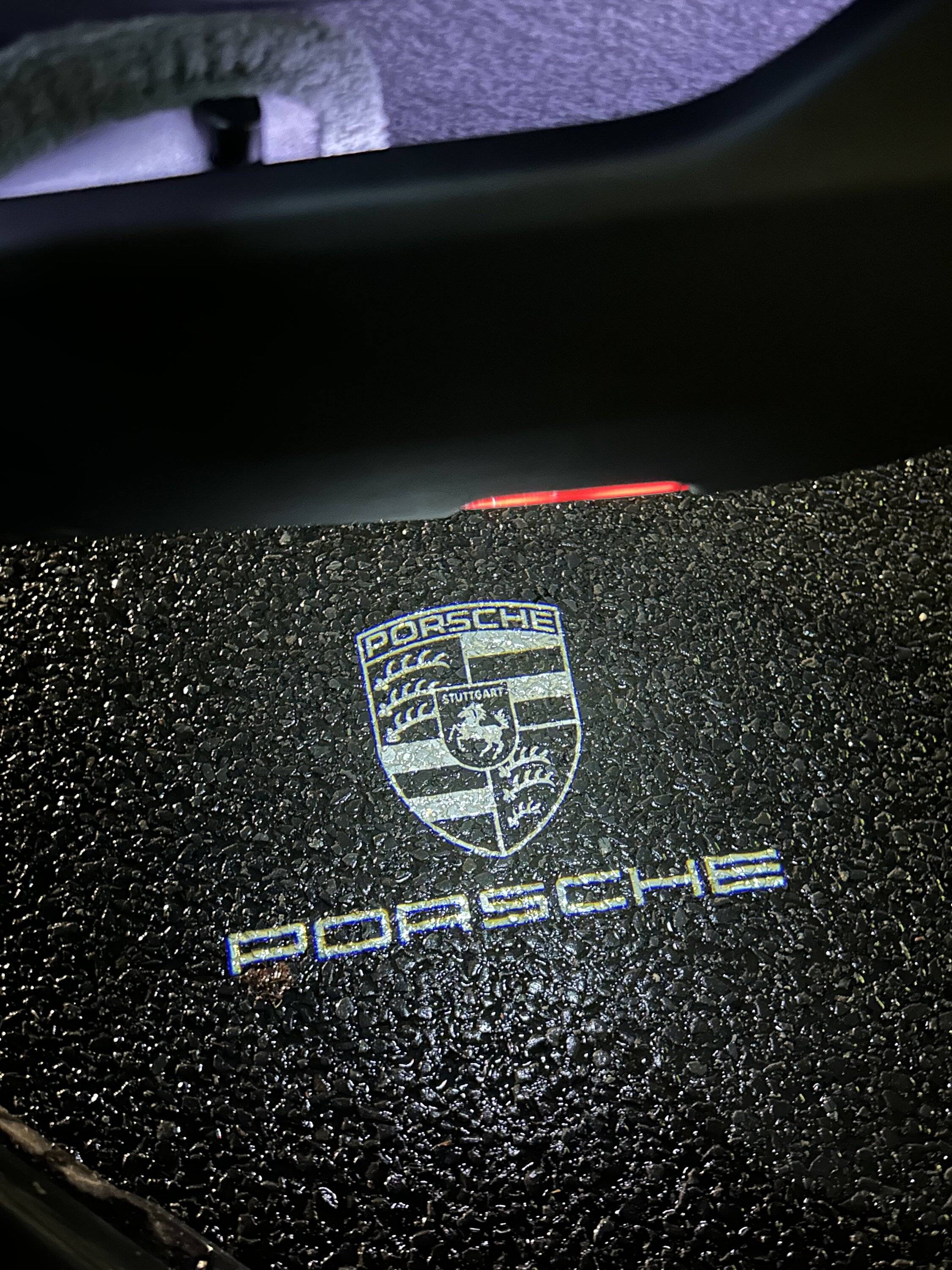 Porsche Taycan Tart-tastic door courtesy/puddle lights IMG_4629