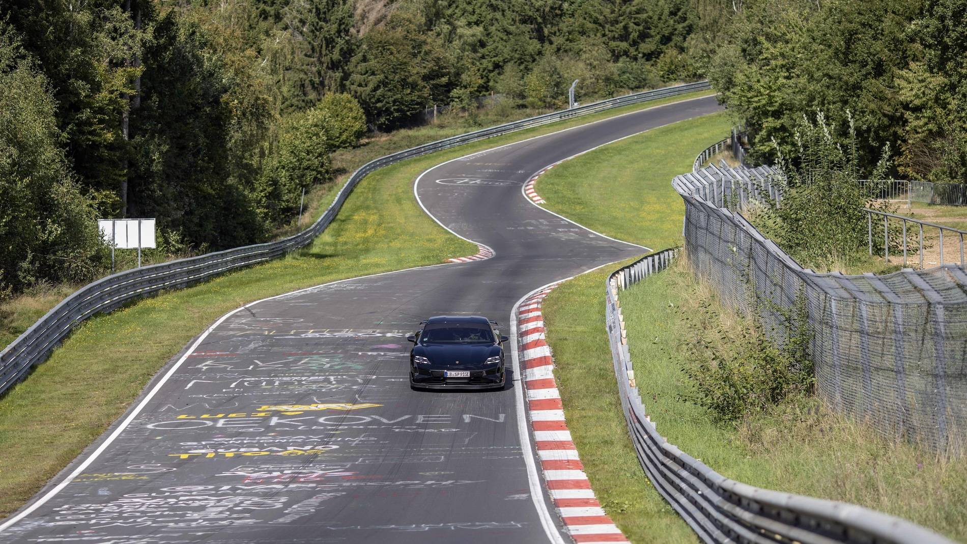 Porsche Taycan "Pre-series Taycan" prototype (presumably Turbo GT model-to-come) beats Turbo S around Nurburgring by 26 seconds (and Model S Plaid by 18 sec)! 0157_1