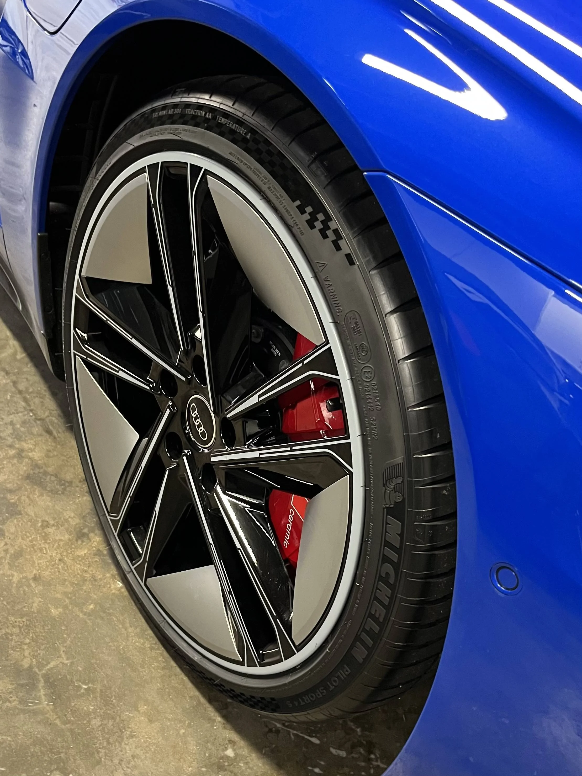 Porsche Taycan RS E-Tron GT tire upgrade IMG_2173