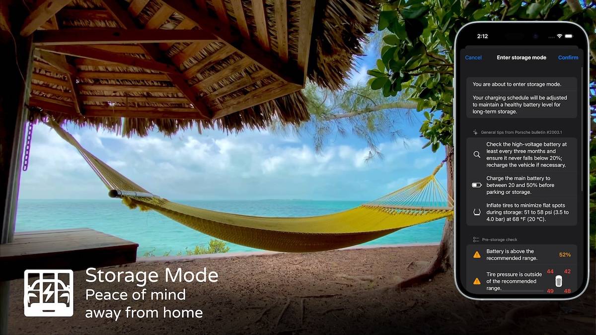 Porsche Taycan Interested in an unofficial Apple Watch app? storagemode2