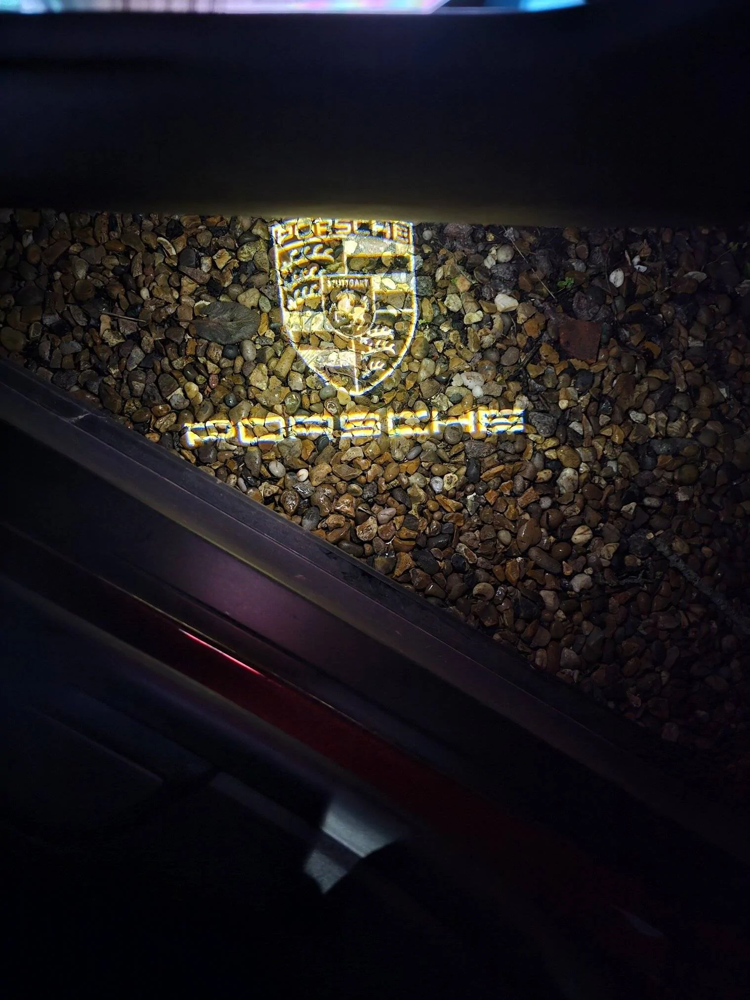 Porsche Taycan Tart-tastic door courtesy/puddle lights Puddle2